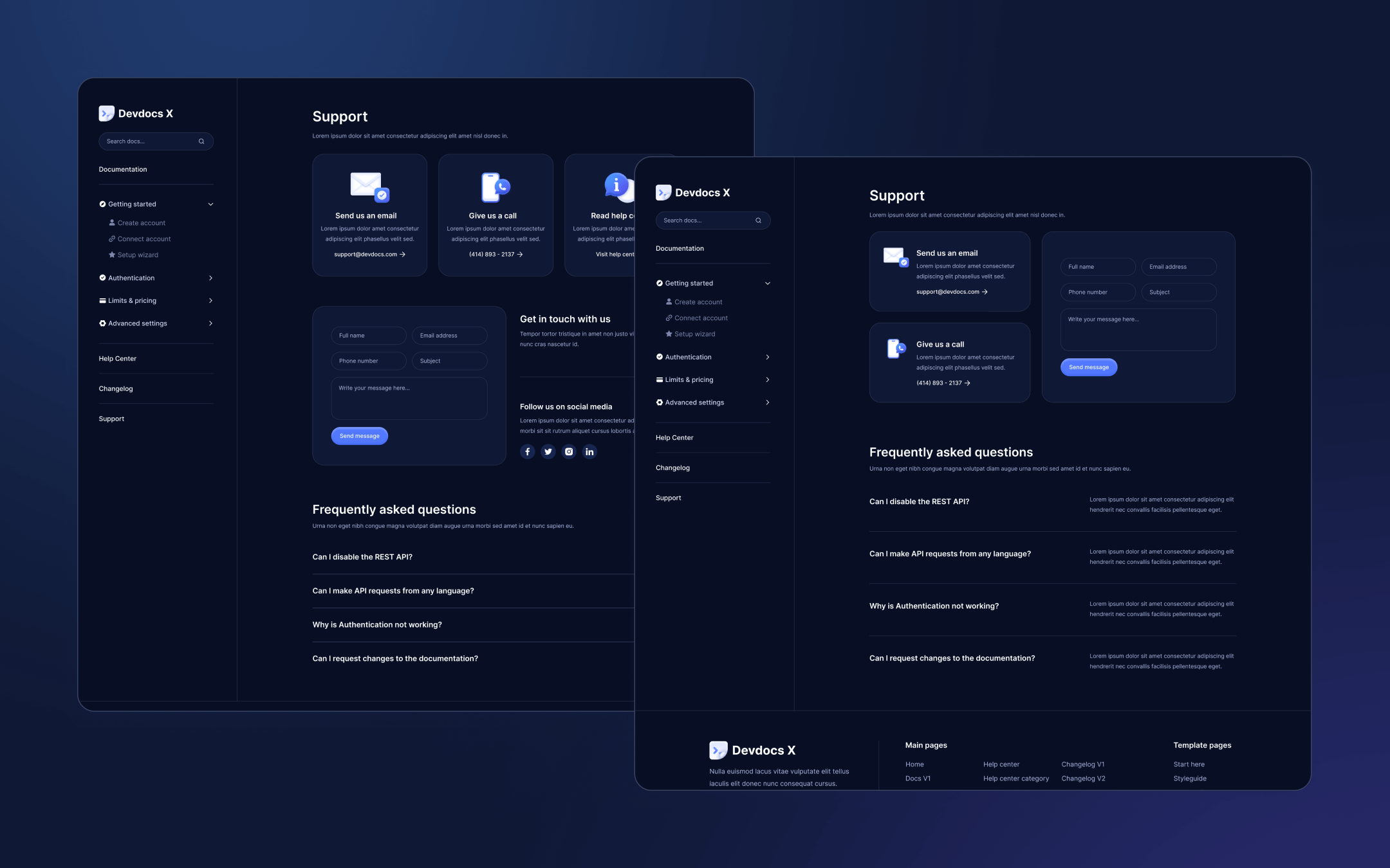 Devdocs X Webflow Template