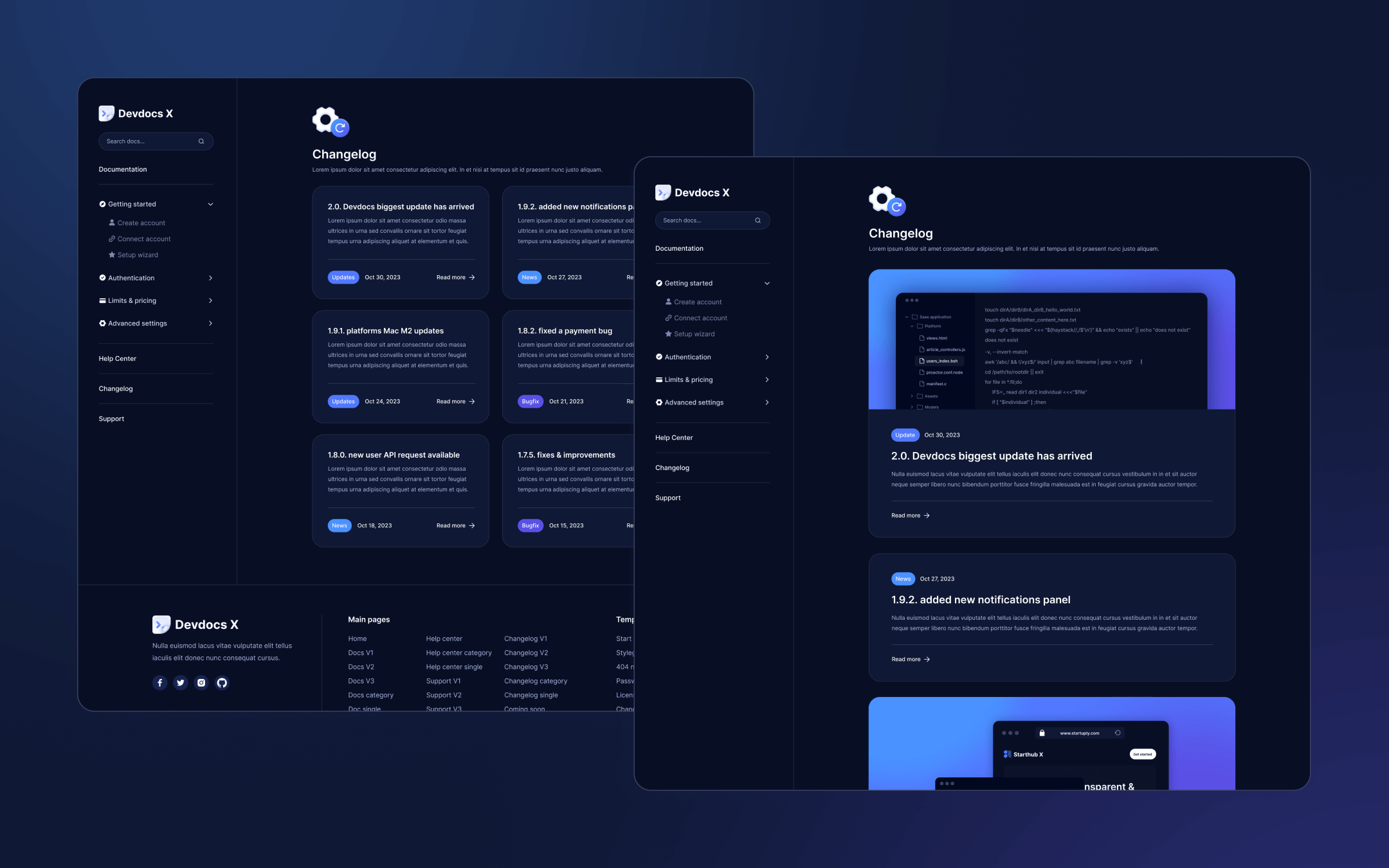 Devdocs X Webflow Template