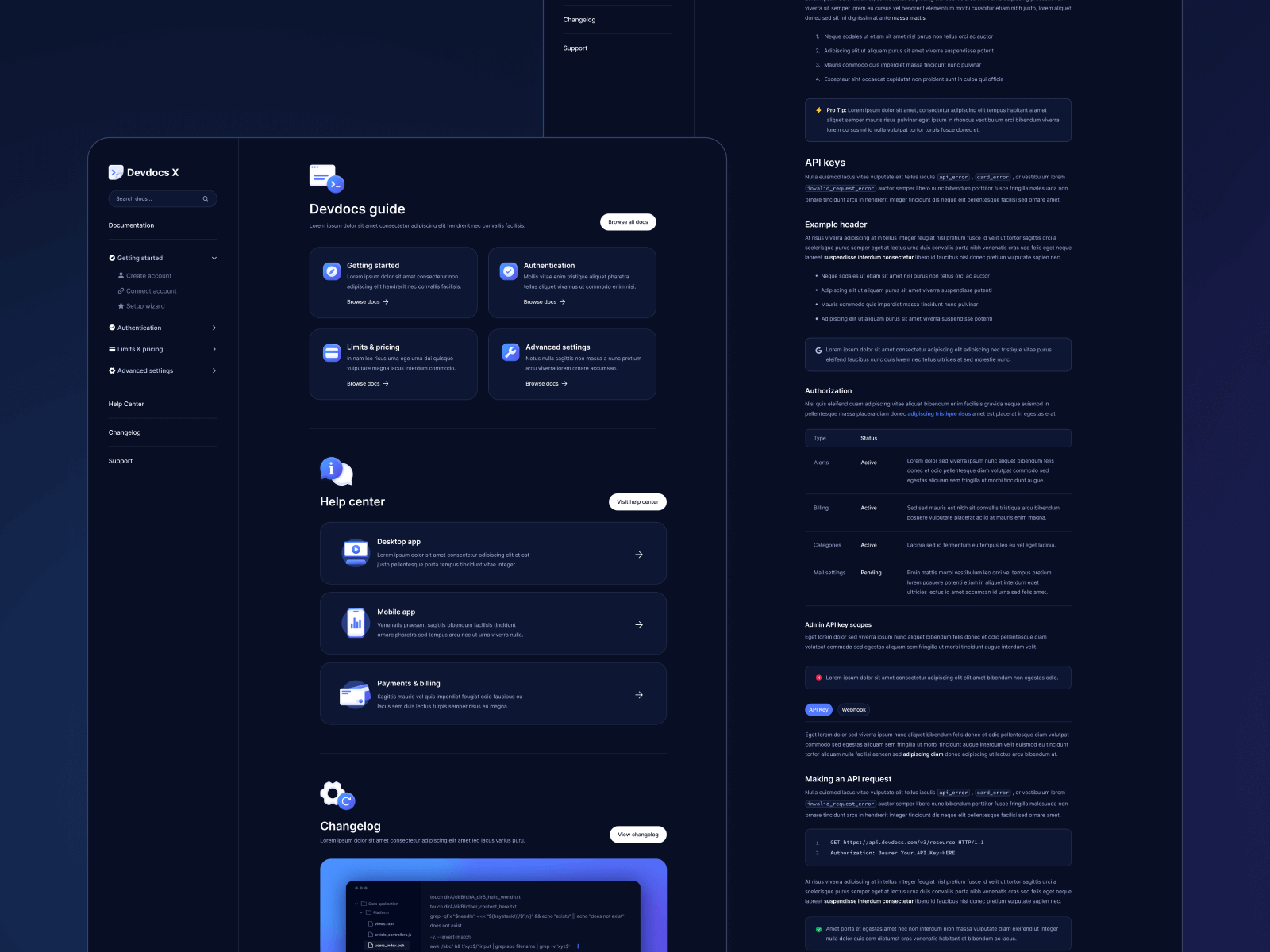 Documentation Webflow Template