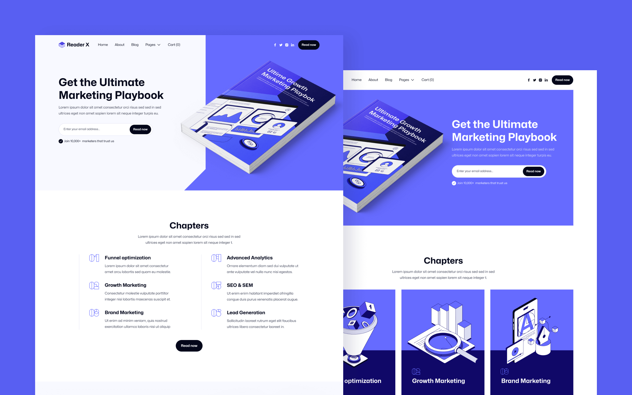 Reader X Webflow Template