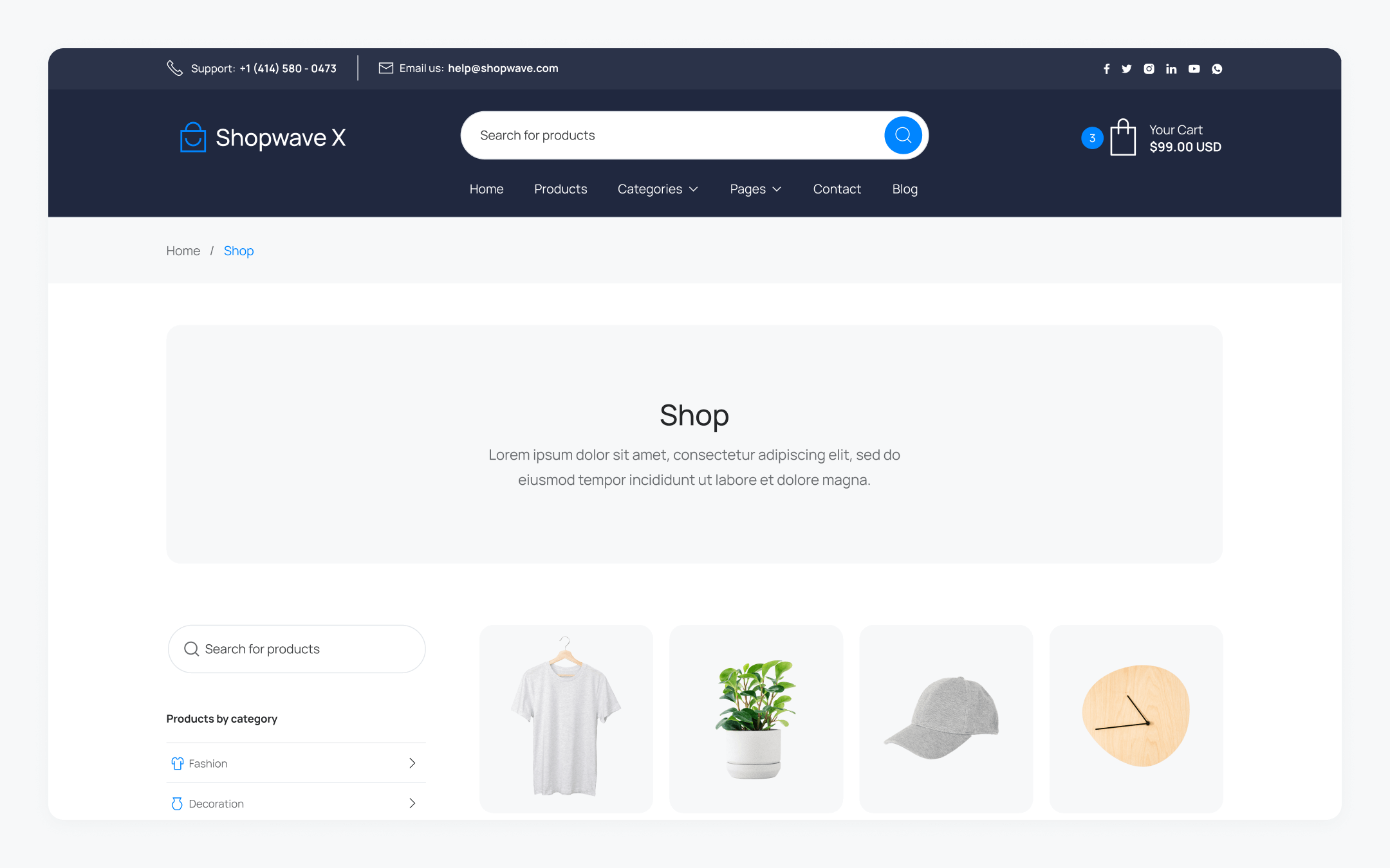 Storewave X Webflow Template