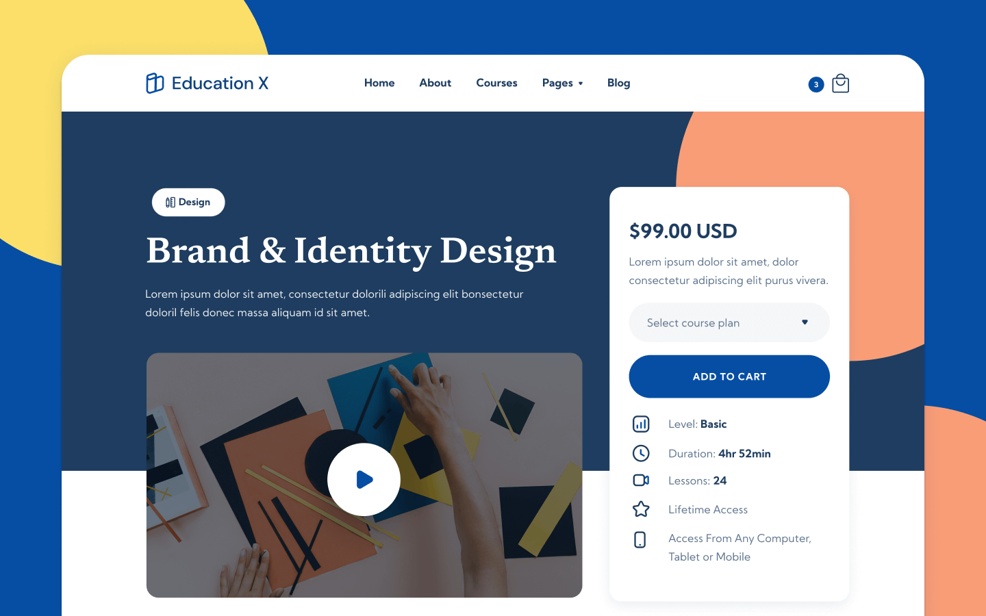 Education X Webflow Template