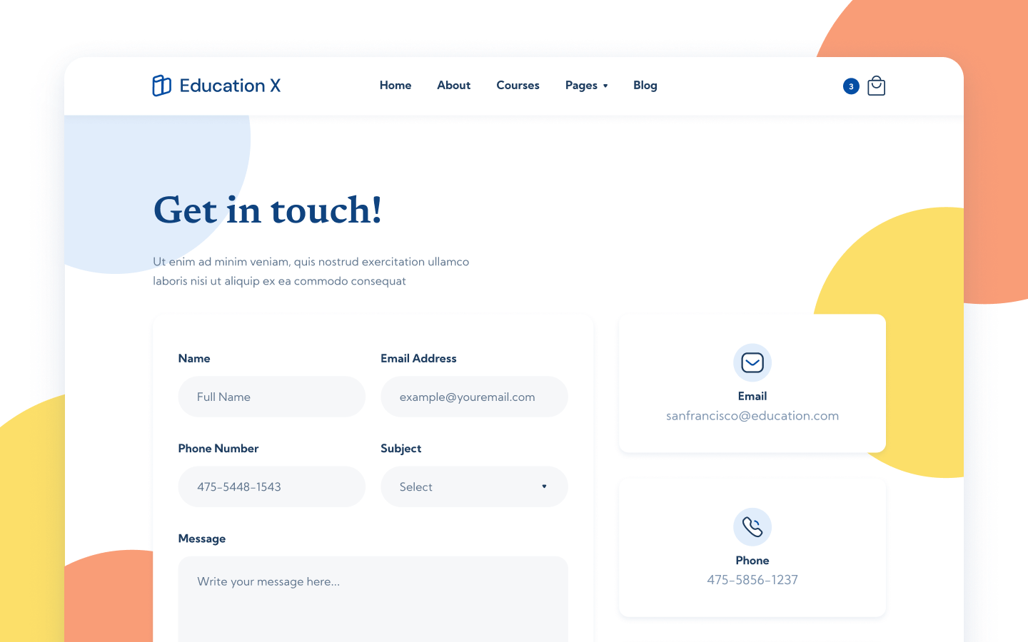Education X Webflow Template