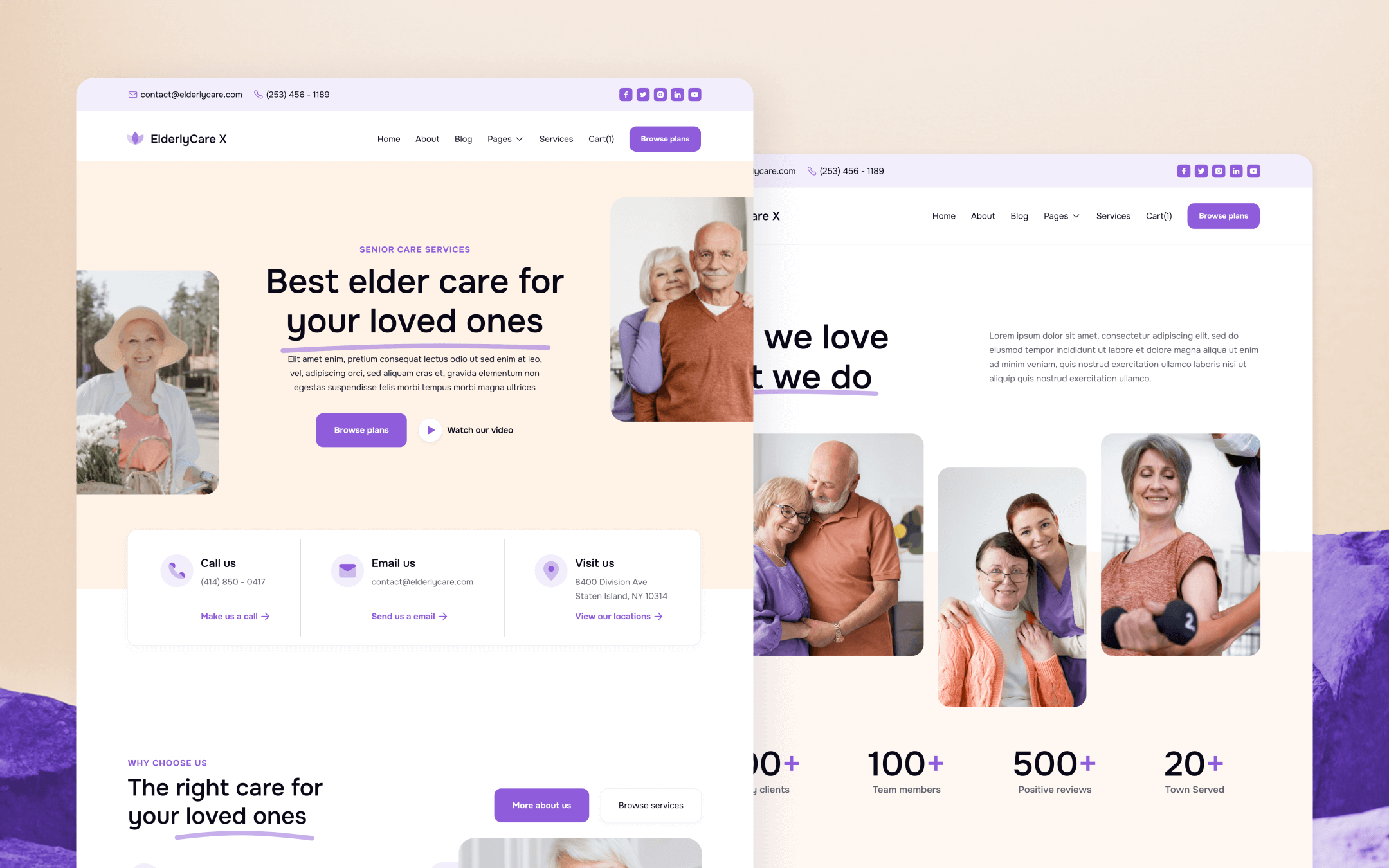 ElderlyCare X Webflow Template