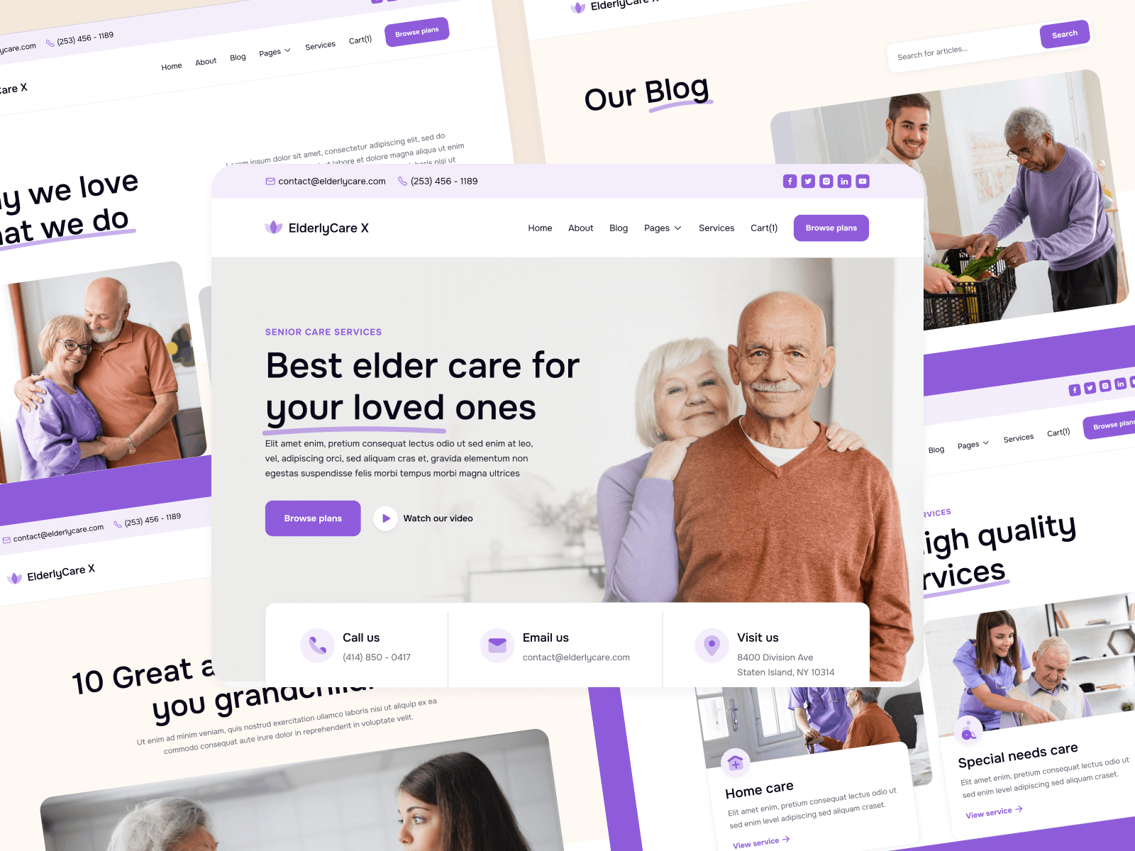 Elderly Care Webflow Theme