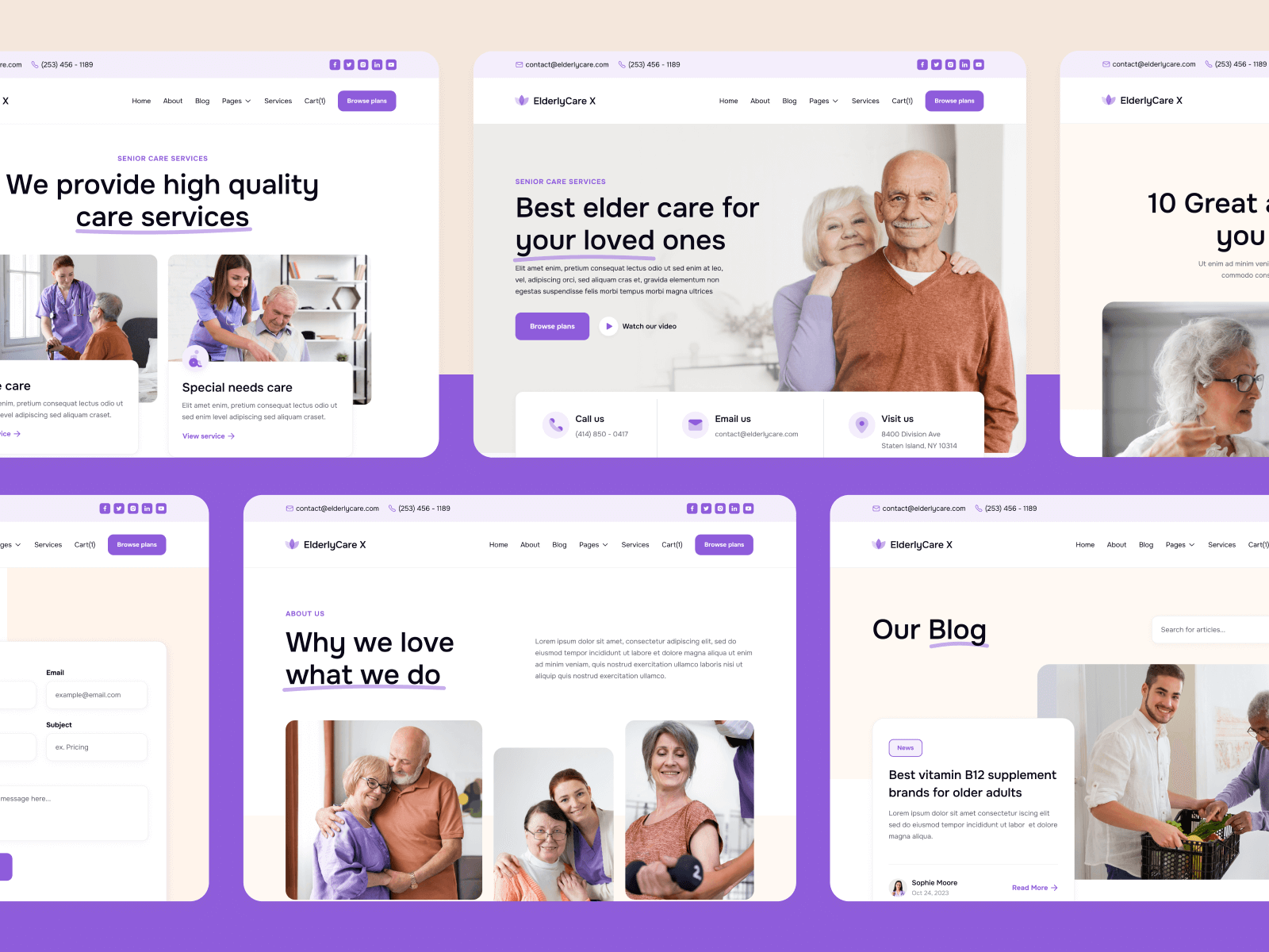 Senior Care Webflow Template