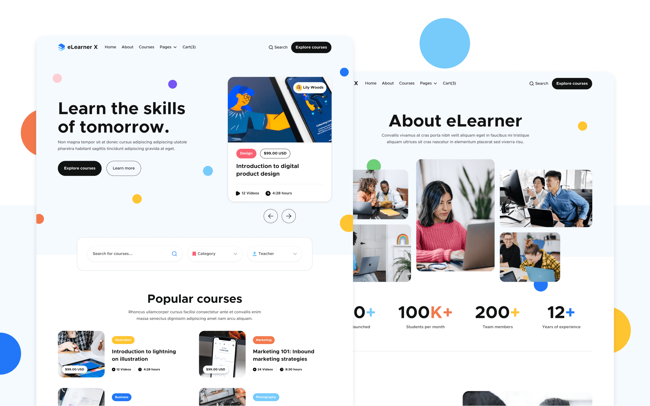 eLearner X Webflow Template