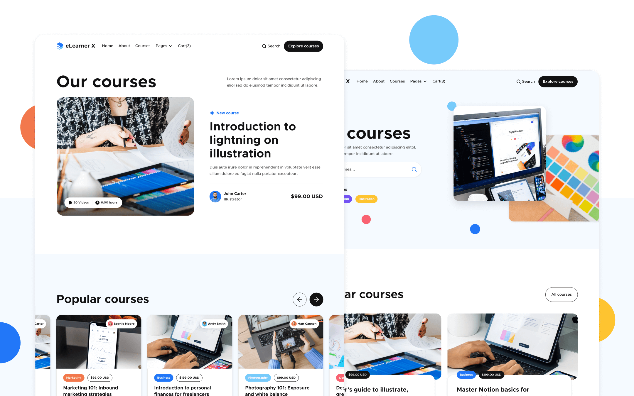 eLearner X Webflow Template