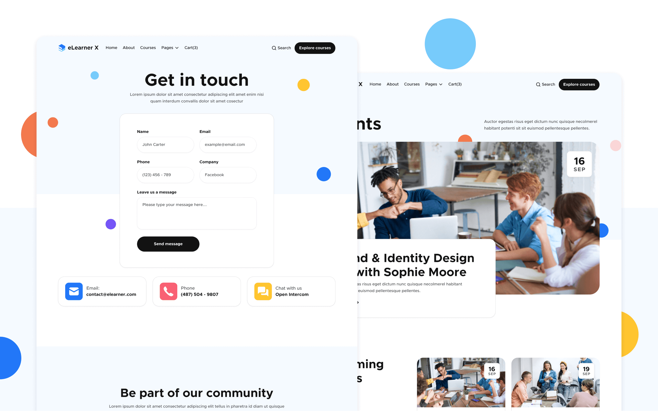 eLearner X Webflow Template