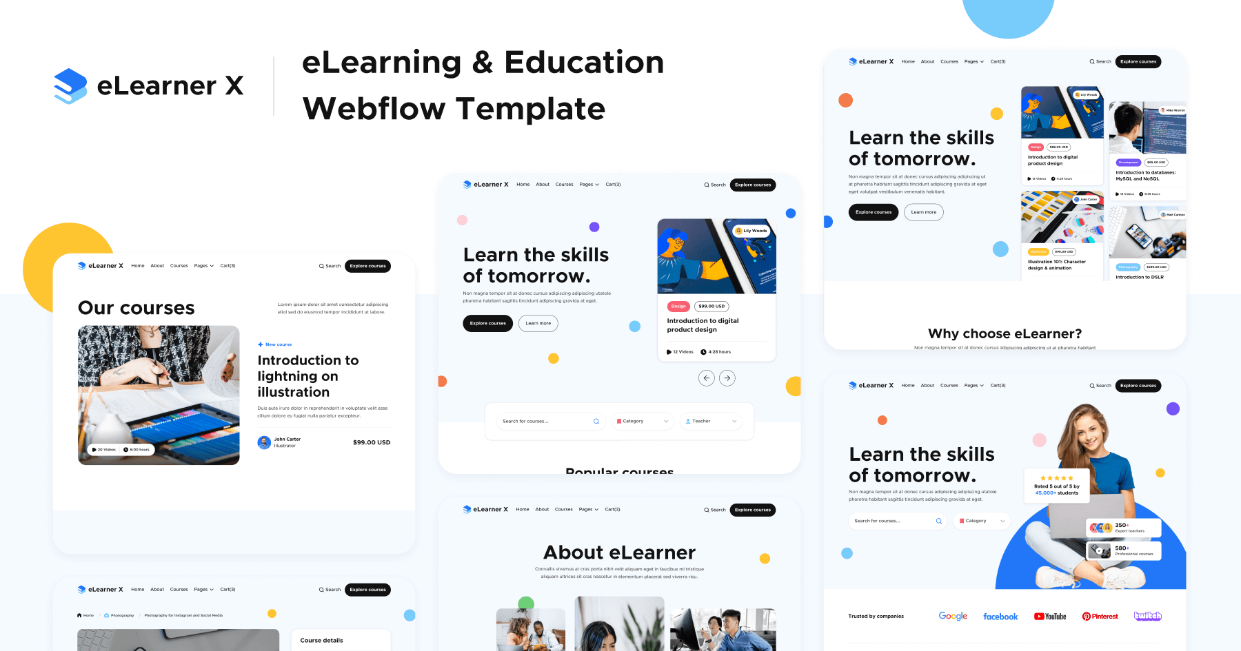 Online Courses Webflow Template