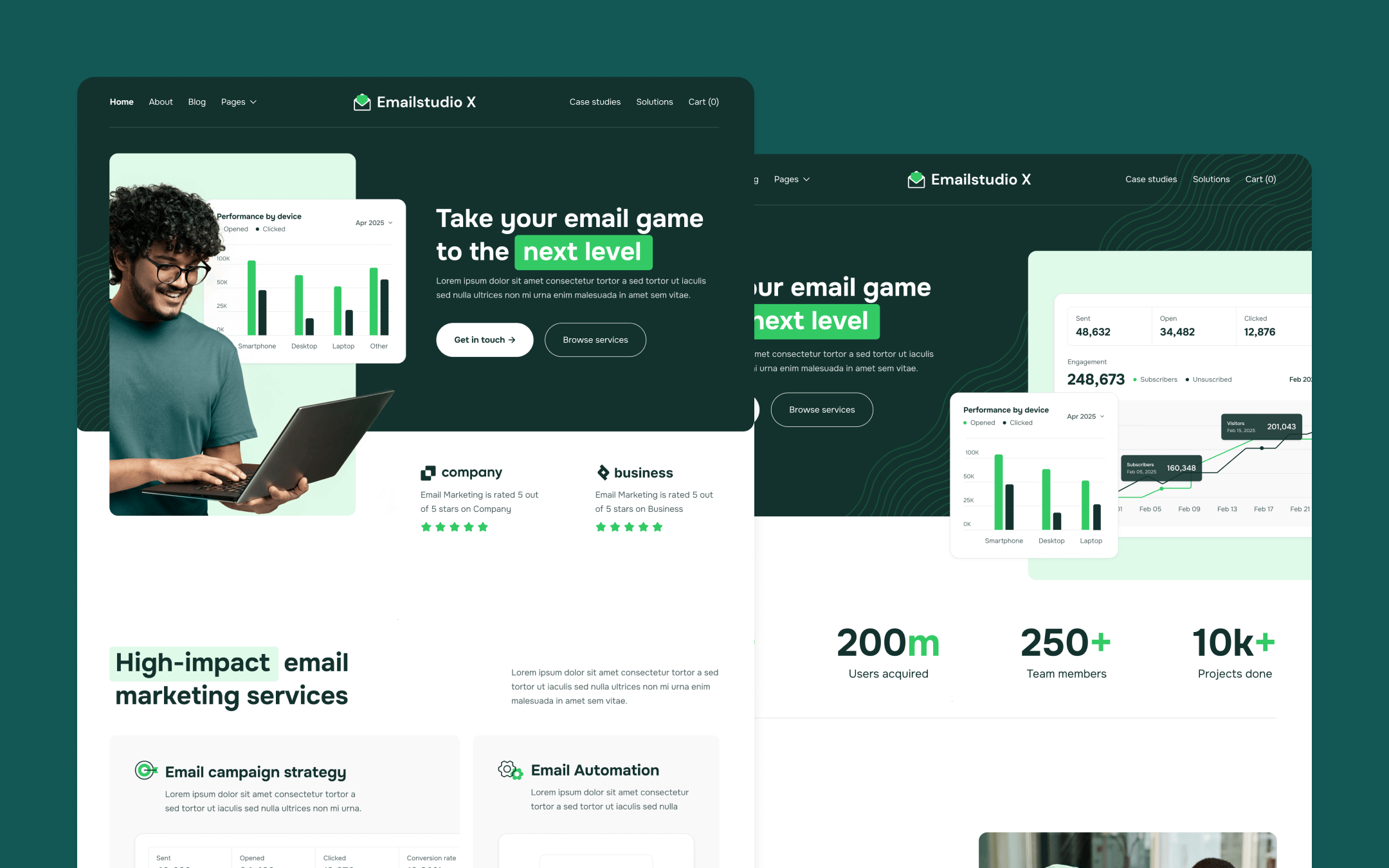 Emailstudio X Webflow Template