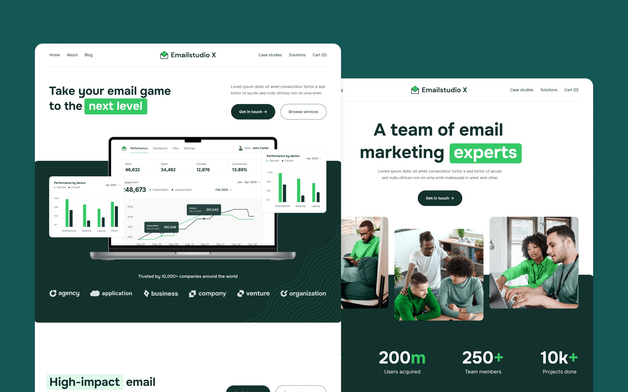 Emailstudio X Webflow Template