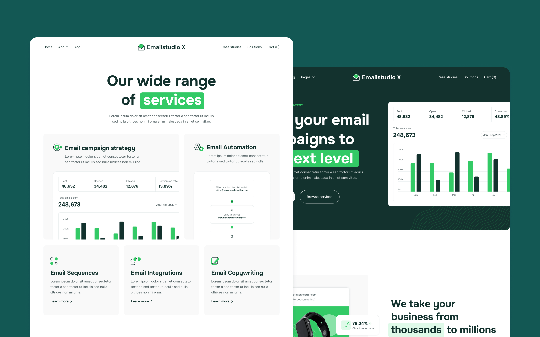 Emailstudio X Webflow Template