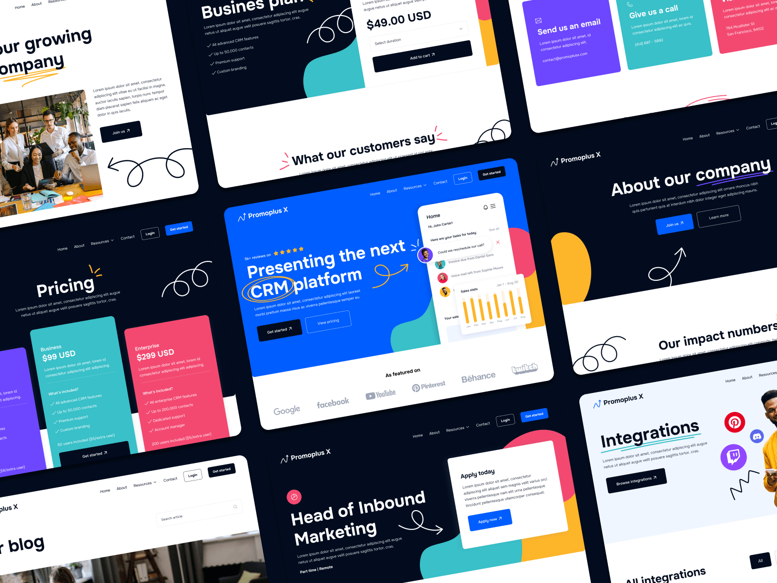B2C SaaS App Webflow Template