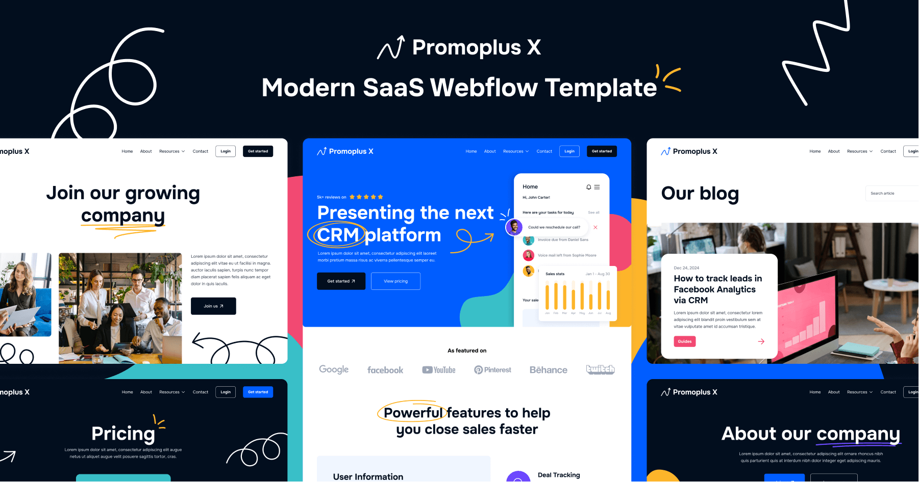SaaS App Webflow Template