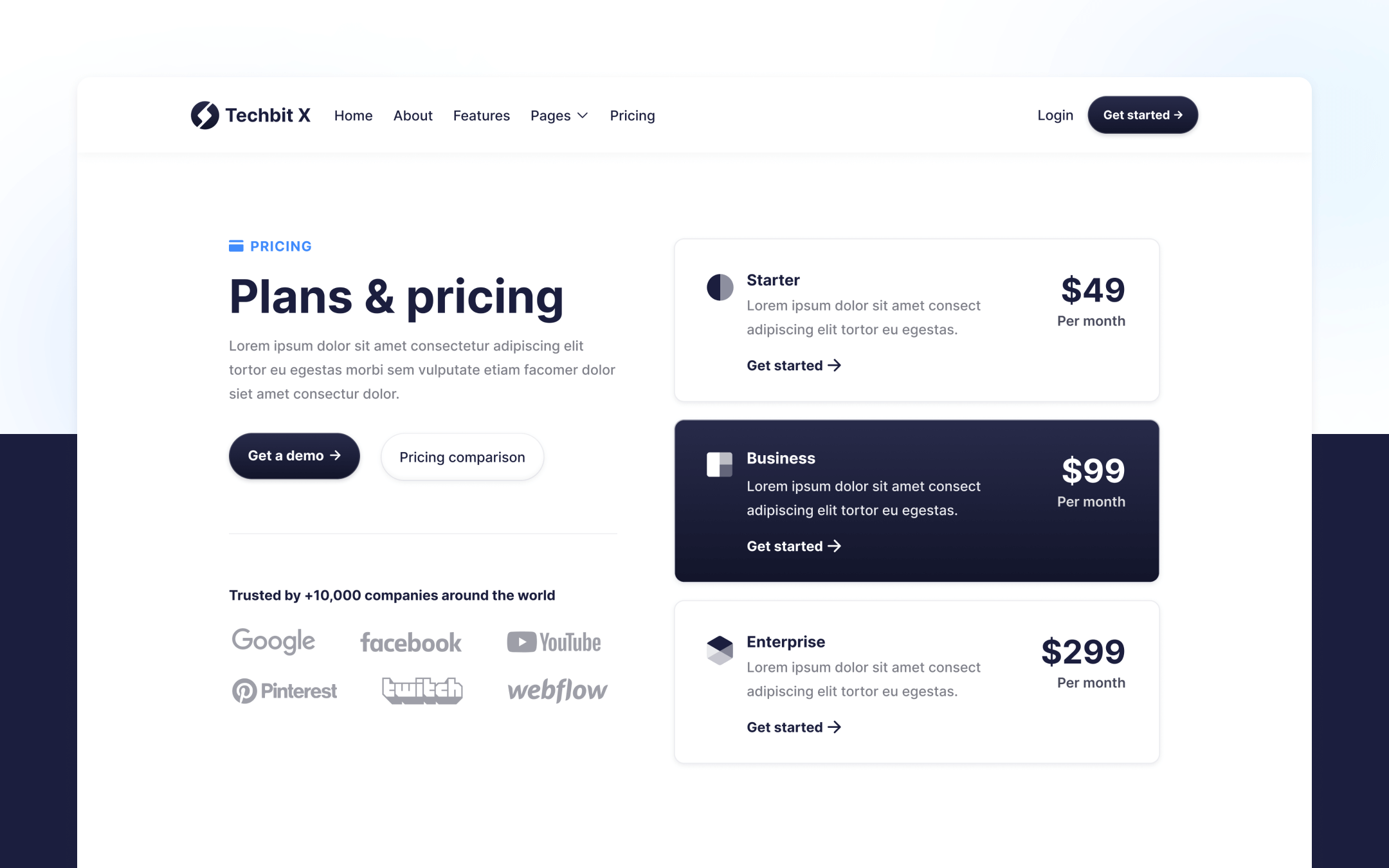 Techbit X Webflow Template