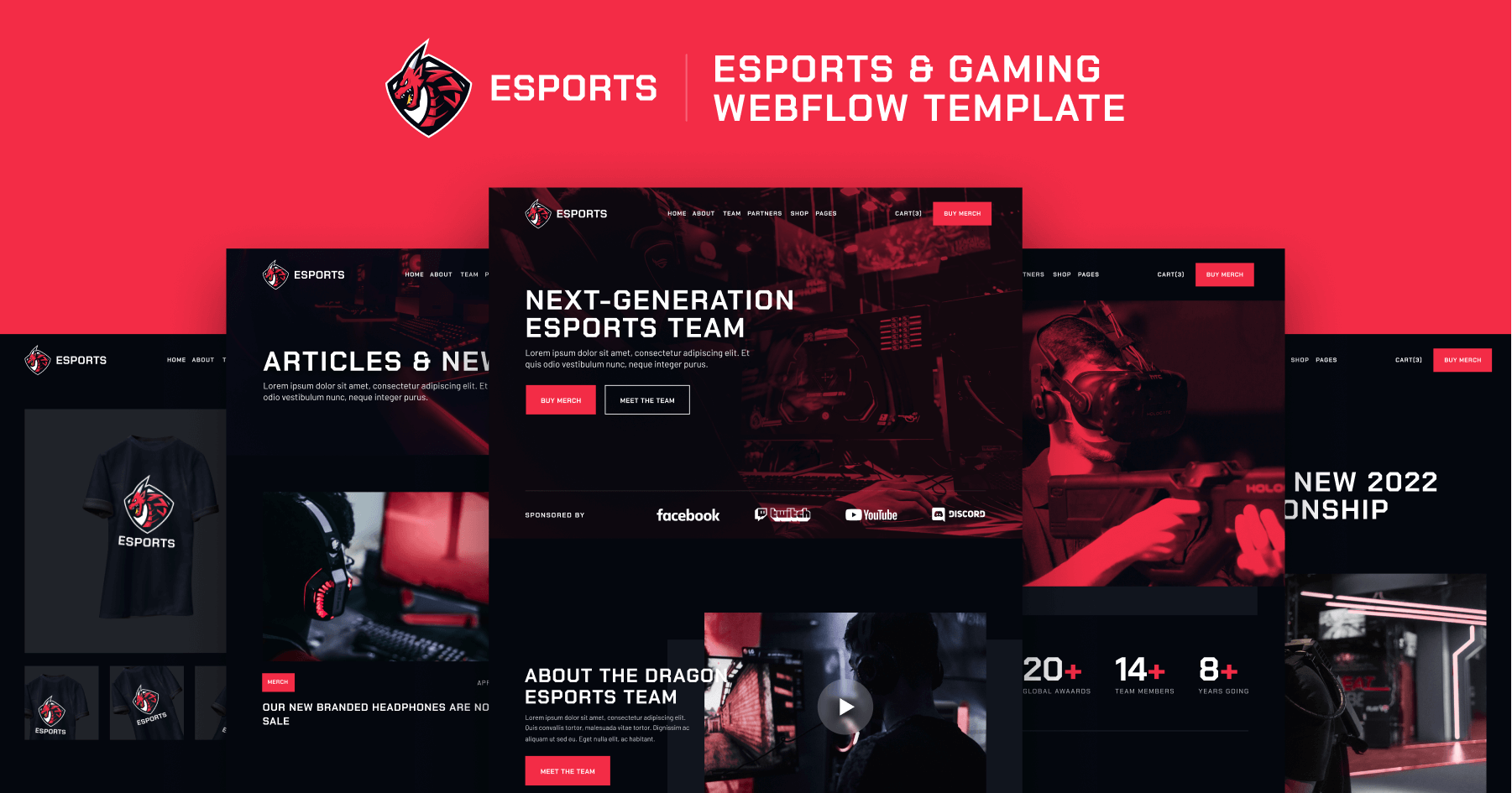 eSports Webflow Template