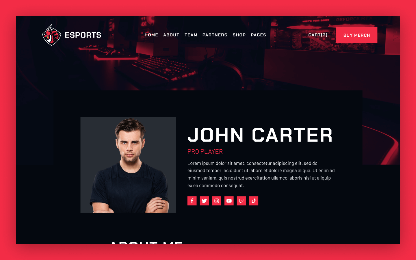 eSports Webflow Template