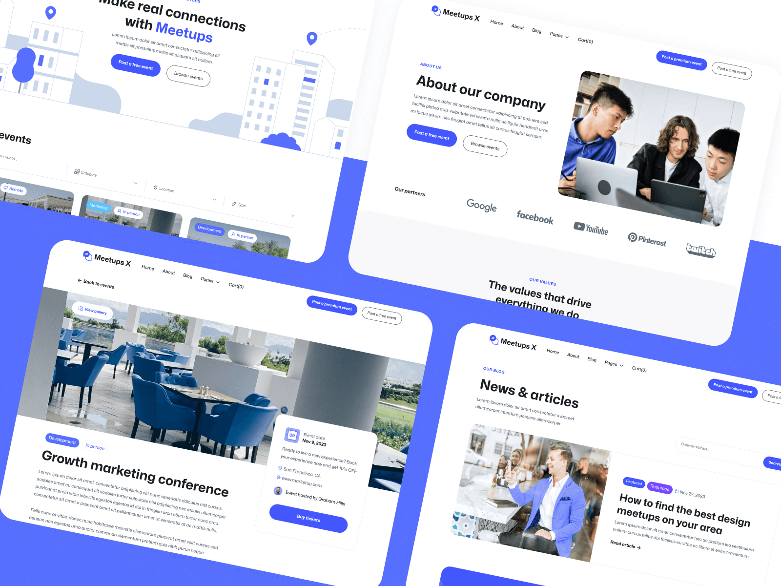 Event Listing Webflow Template