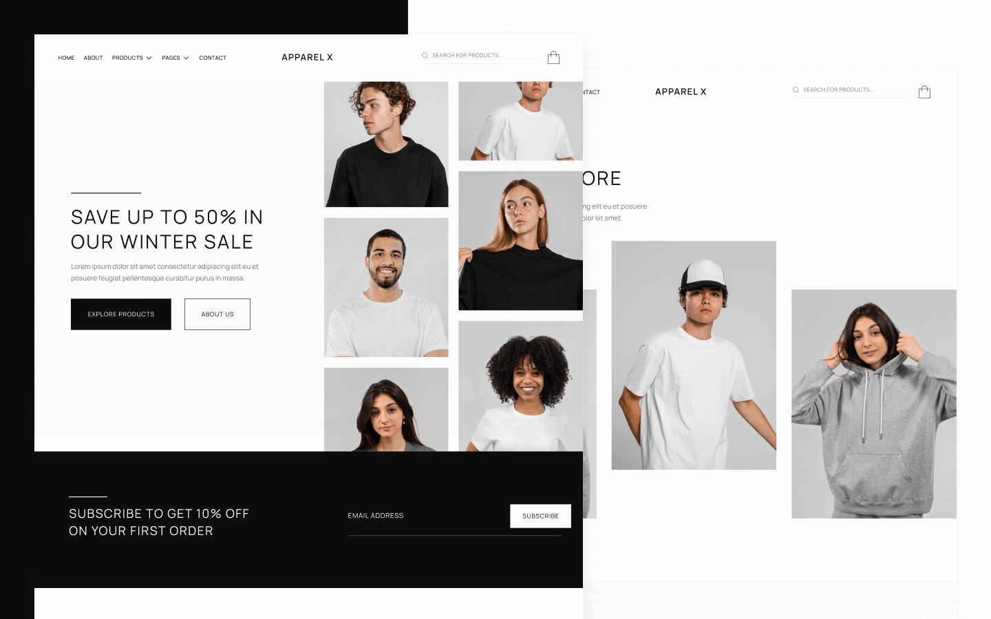 Apparel X Webflow Template