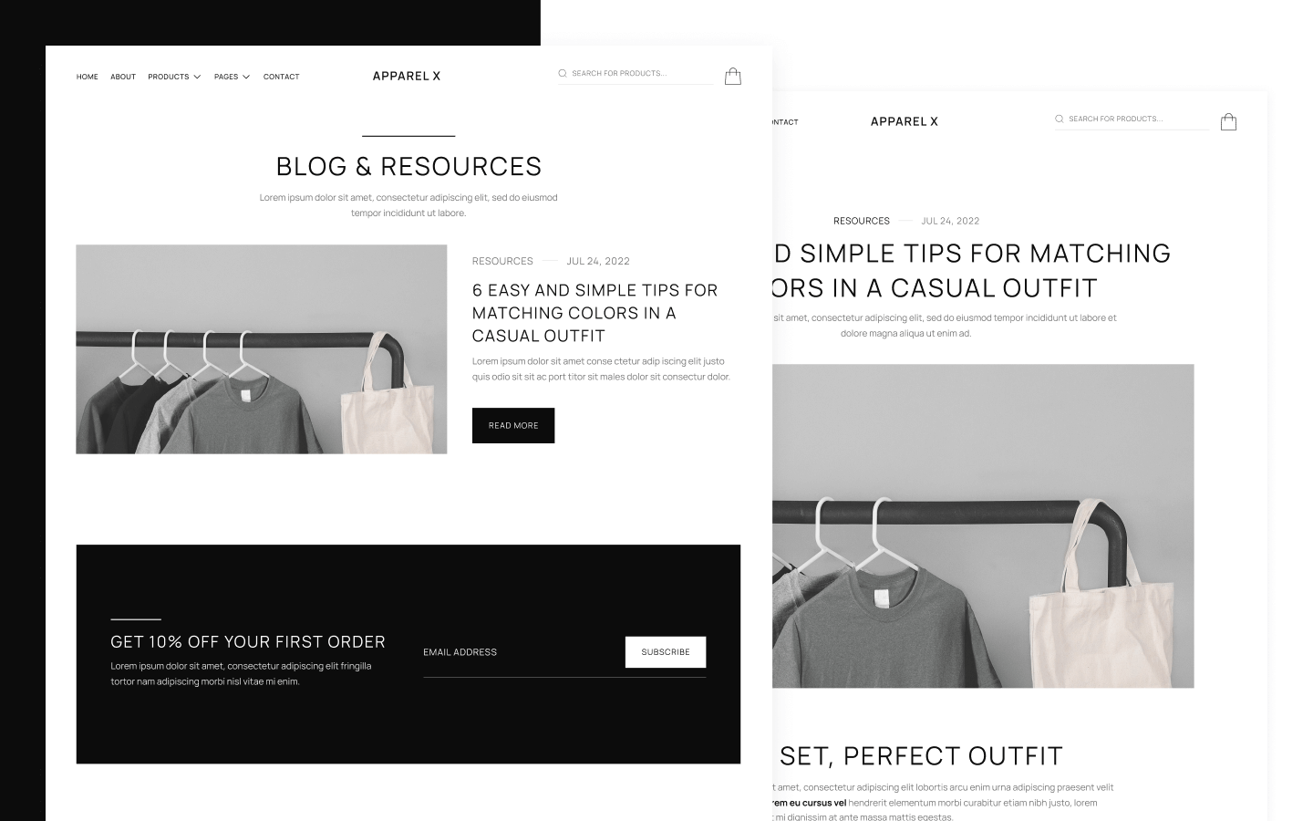 Apparel X Webflow Template