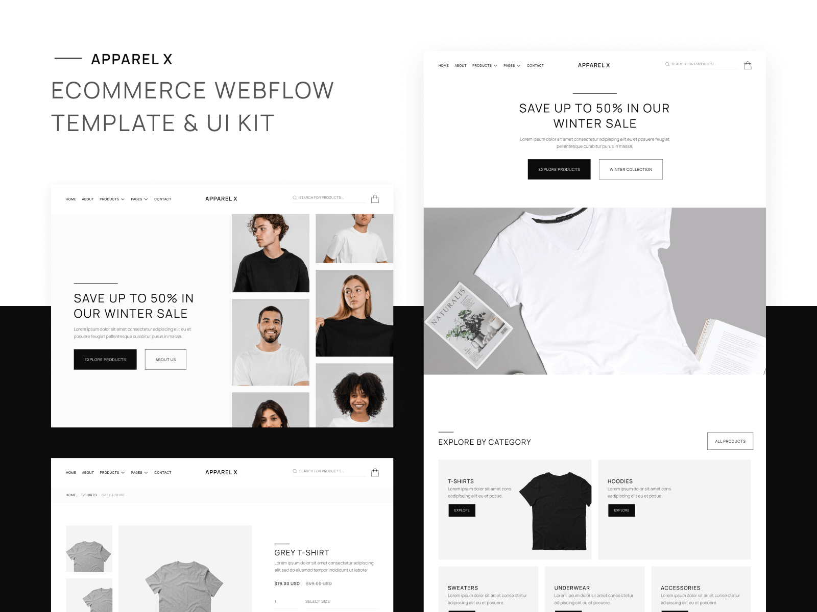 Apparel Store Webflow Template