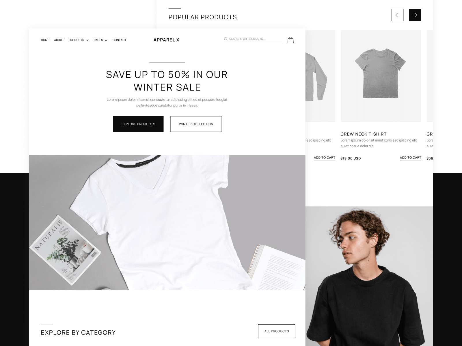 Fashion Ecommerce Shop Webflow Template & UI Kit
