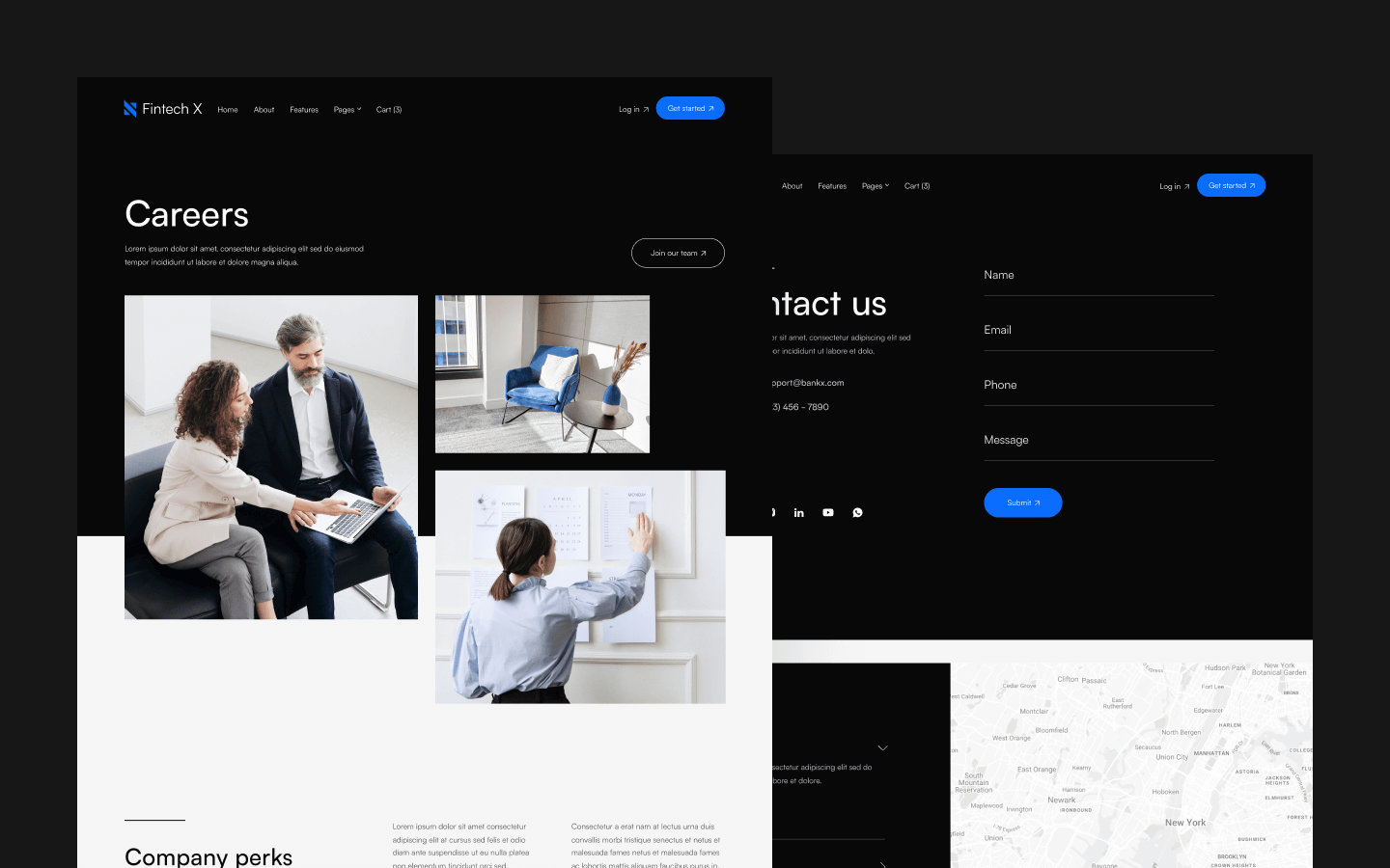 Fintech X Webflow Template