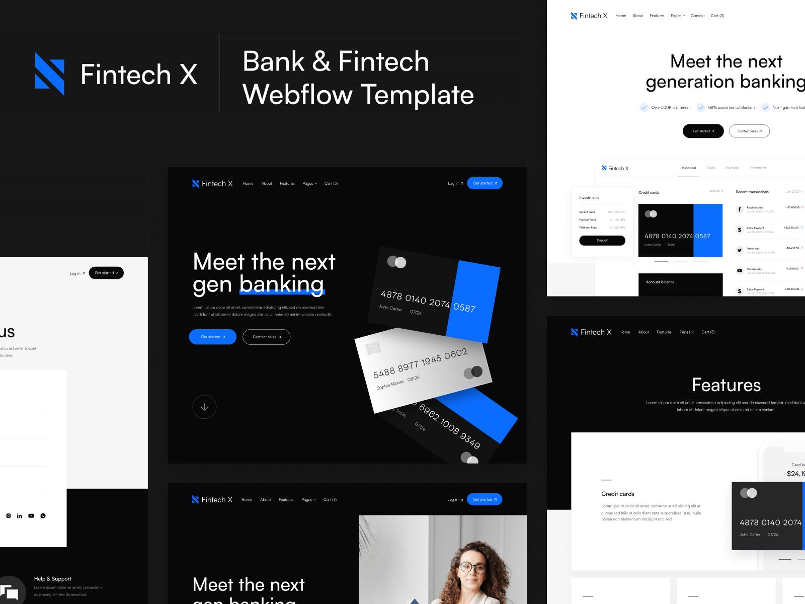 Finance & Fintech Webflow Template