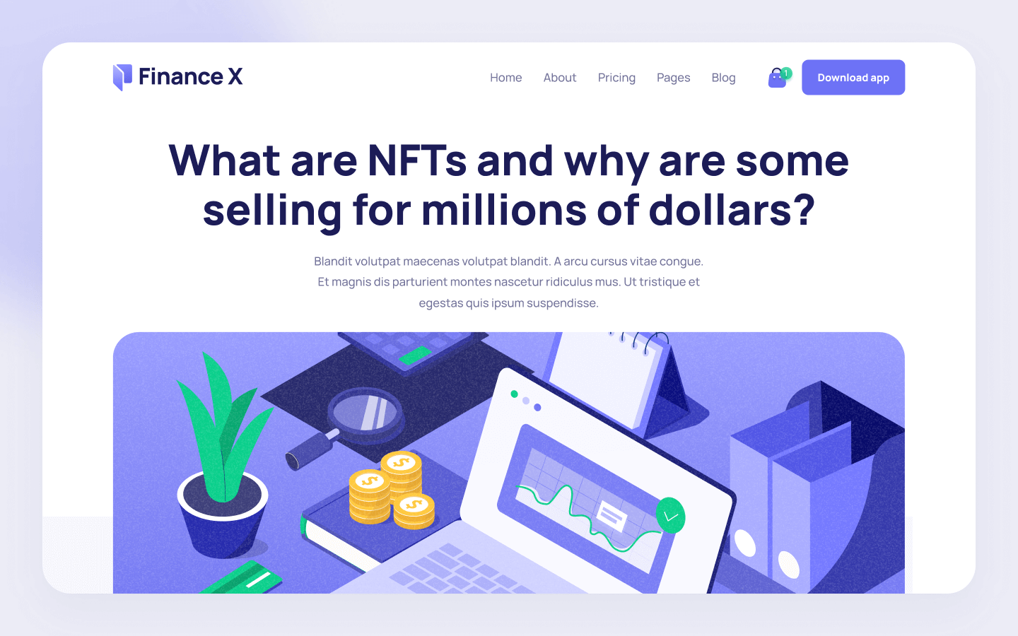 Finance X Webflow Template