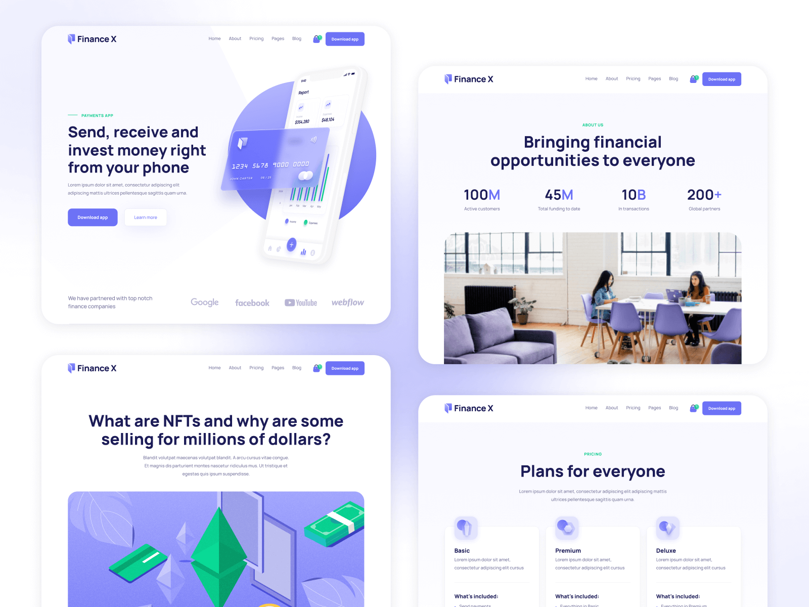 Finance Fintech Webflow Template