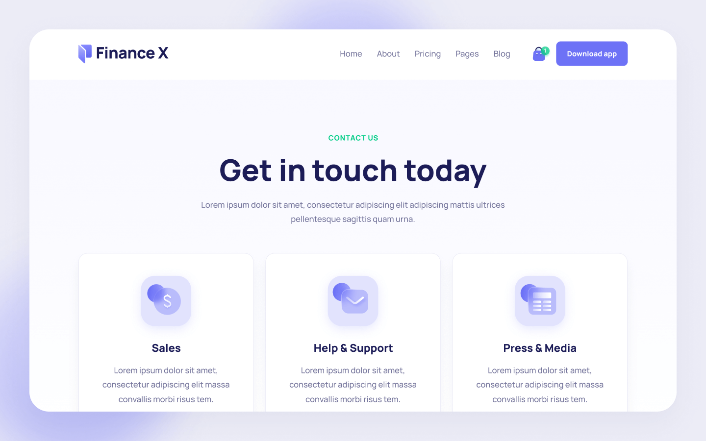Finance X Webflow Template