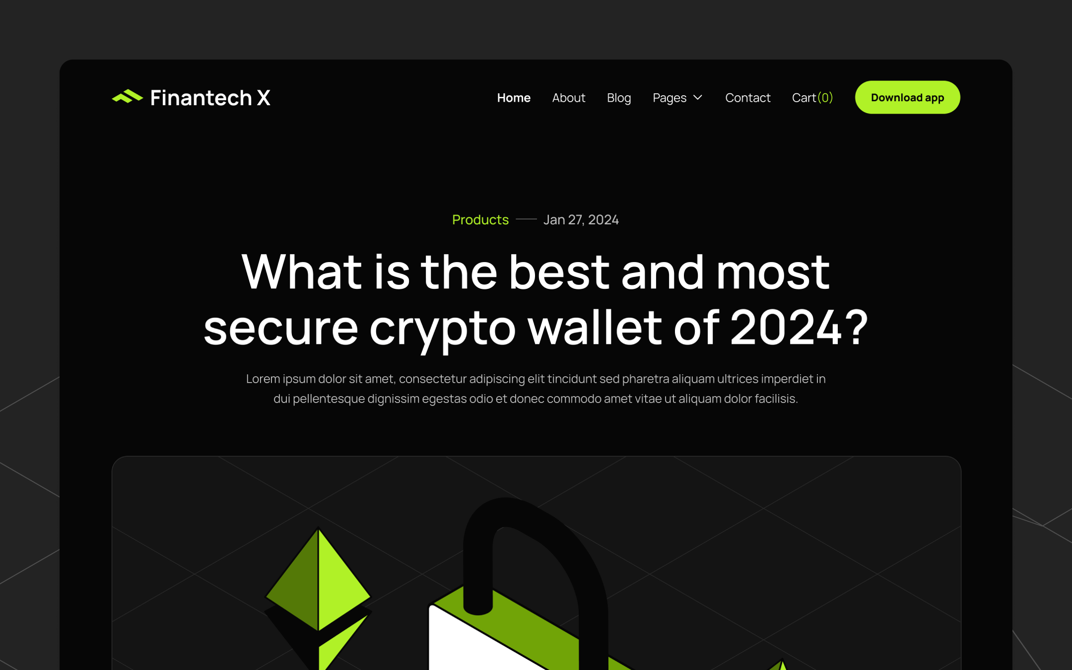Finantech X Webflow Template