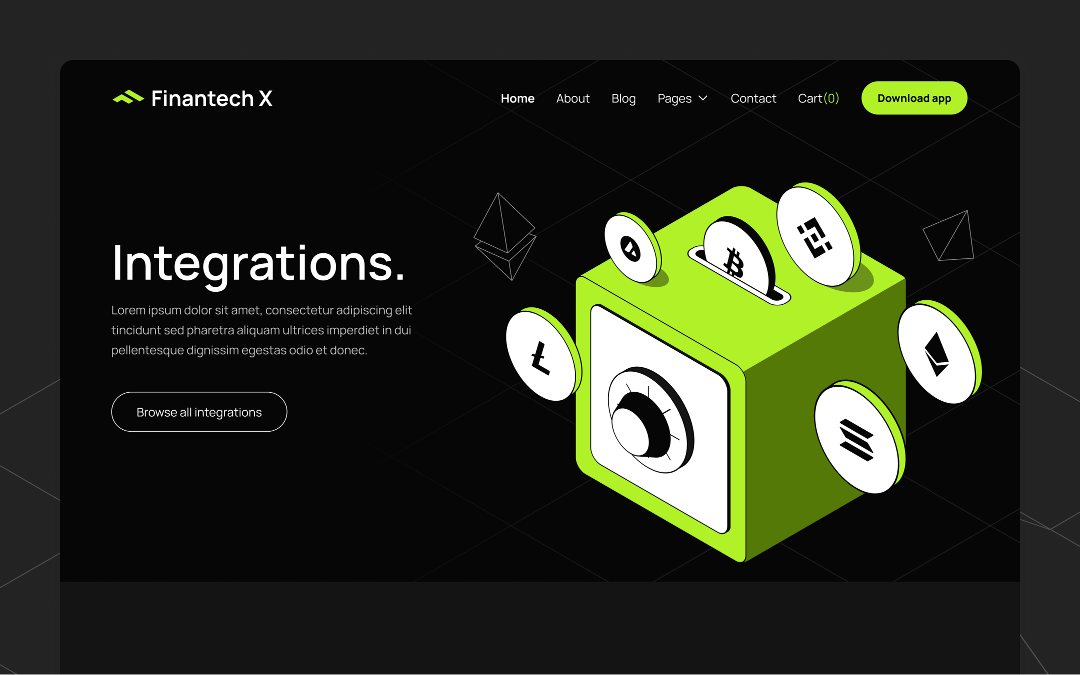 Finantech X Webflow Template