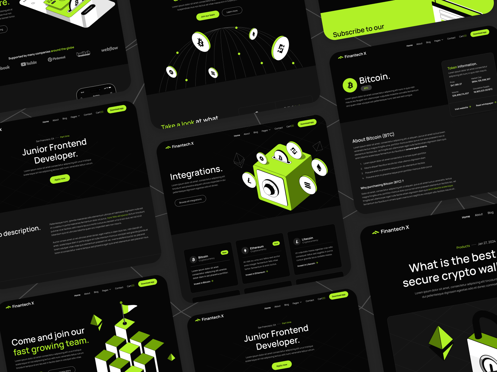 Blockchain Finance Webflow Template