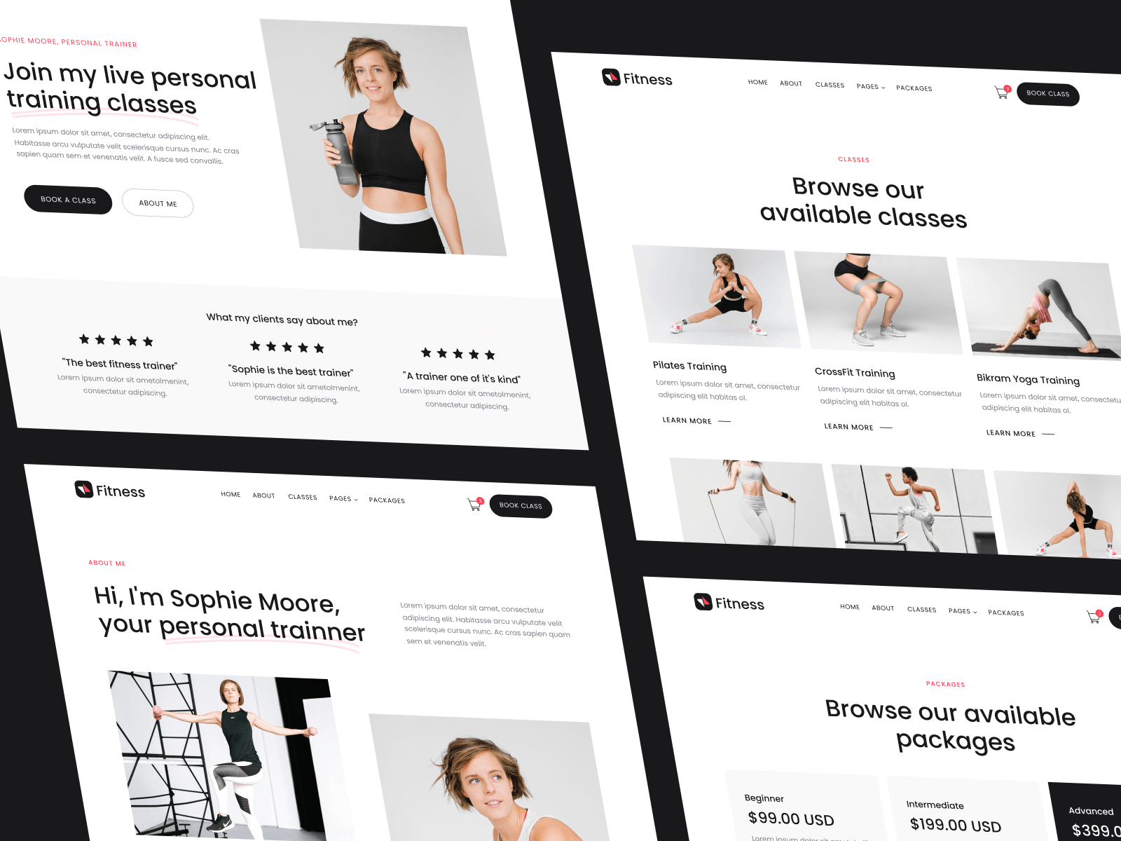 Webflow Template Fitness