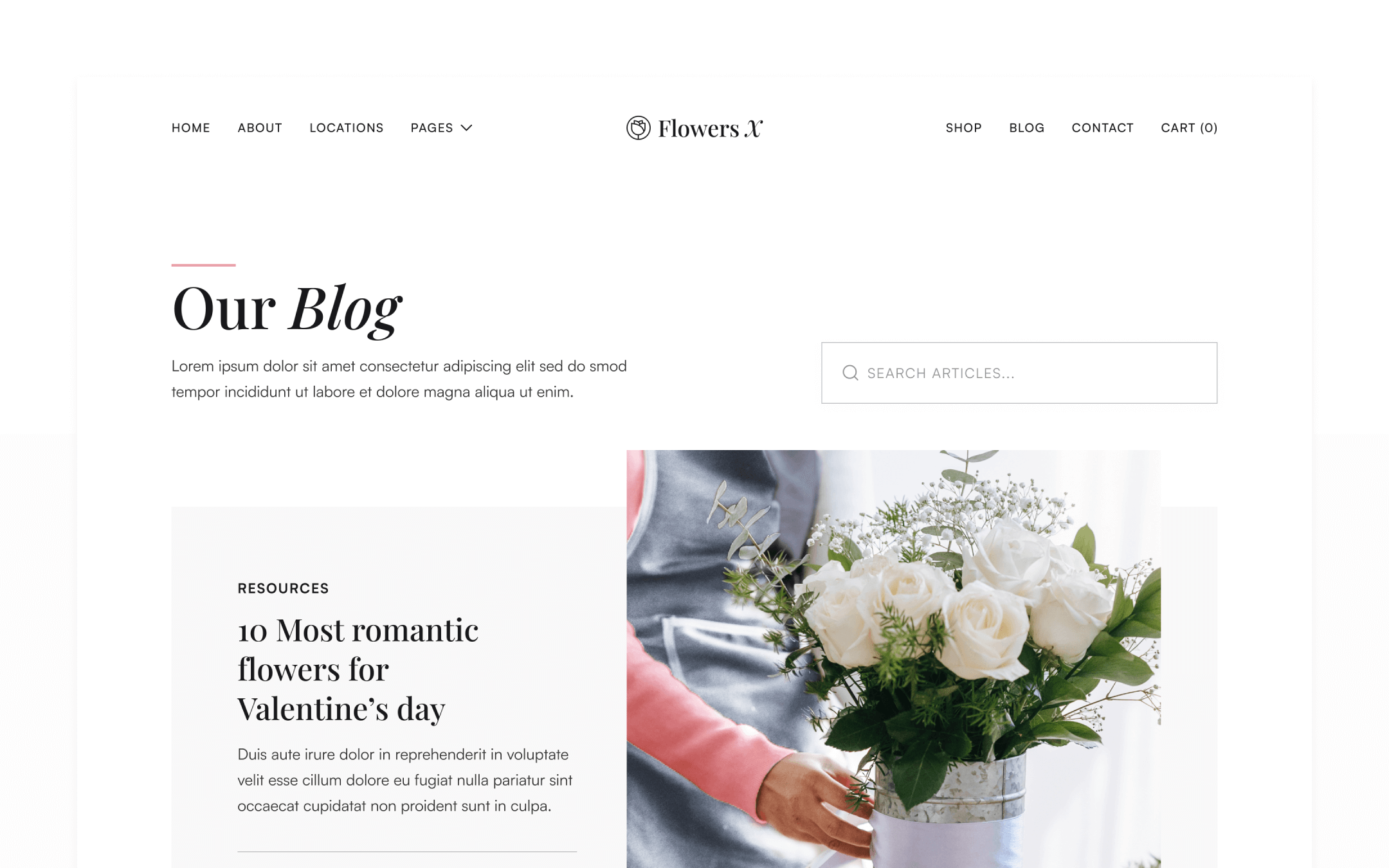 Flowers X Webflow Template