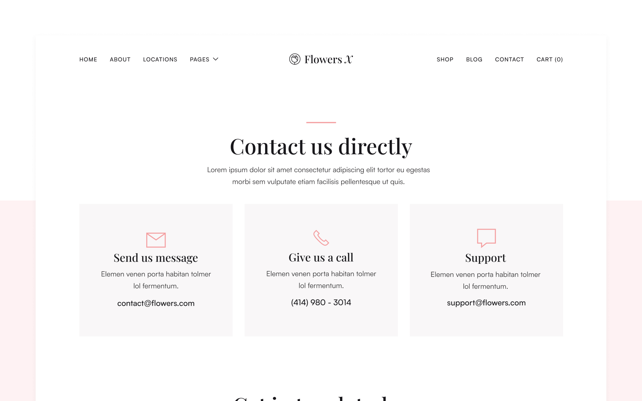 Flowers X Webflow Template