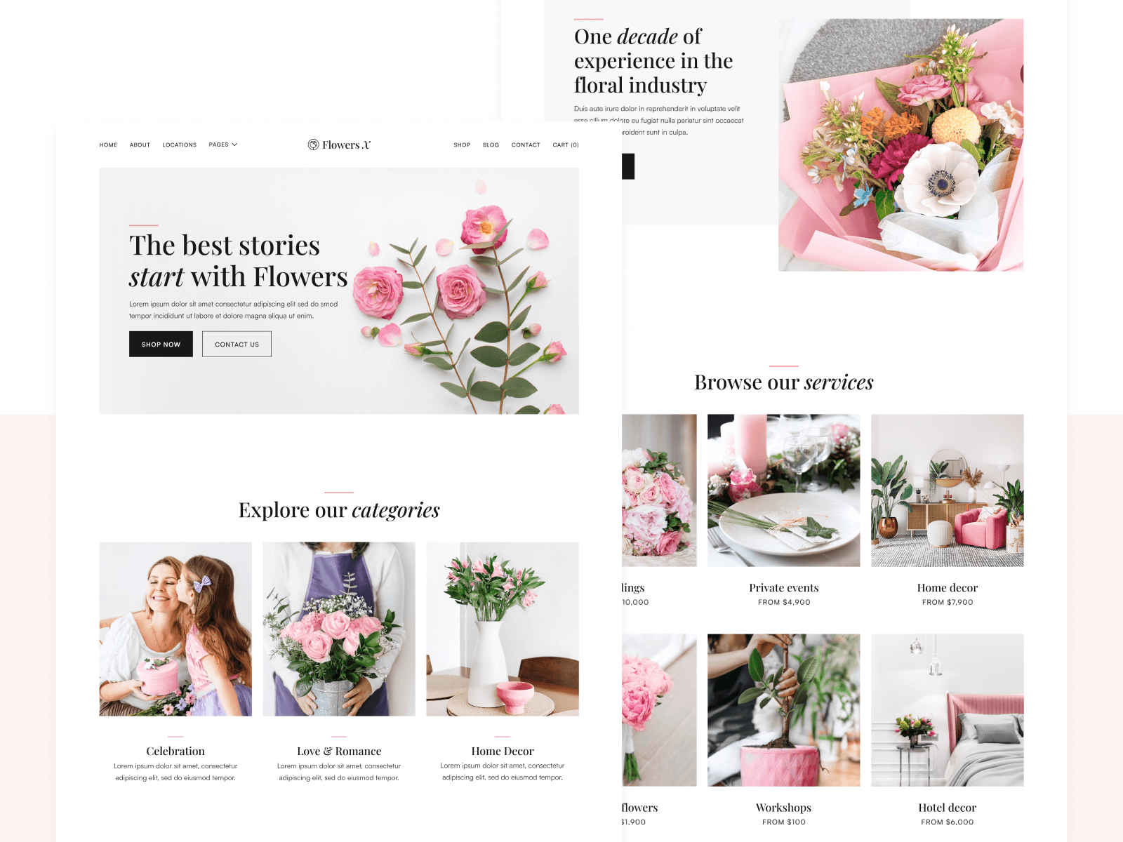 Flower Shop Webflow Template