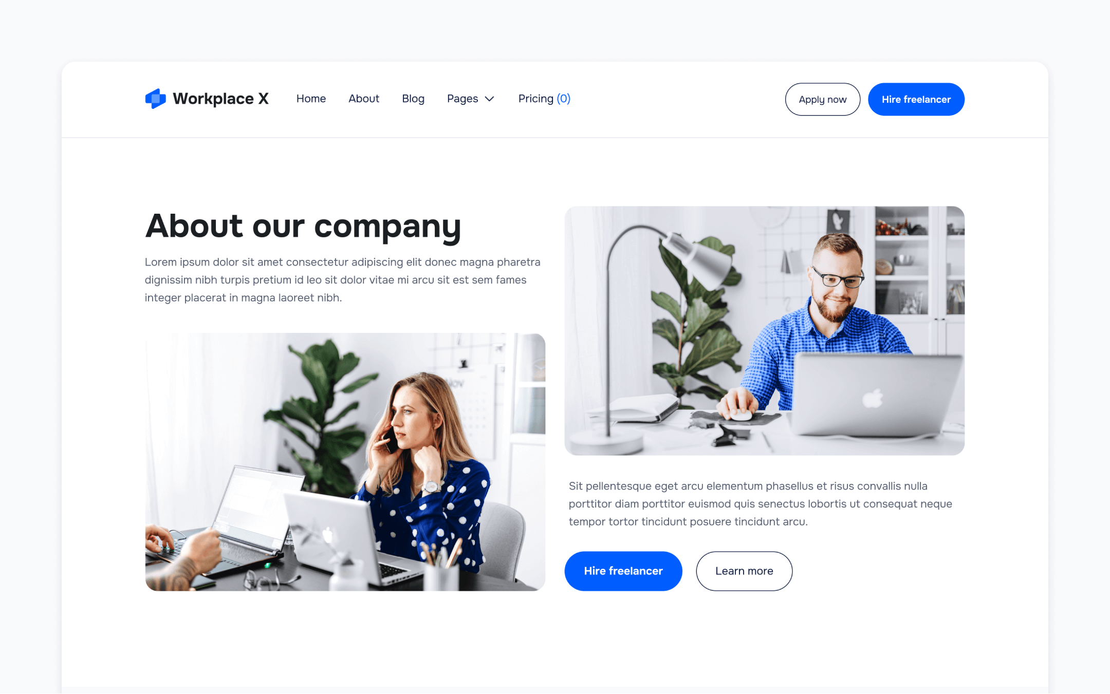 Workplace X Webflow Template