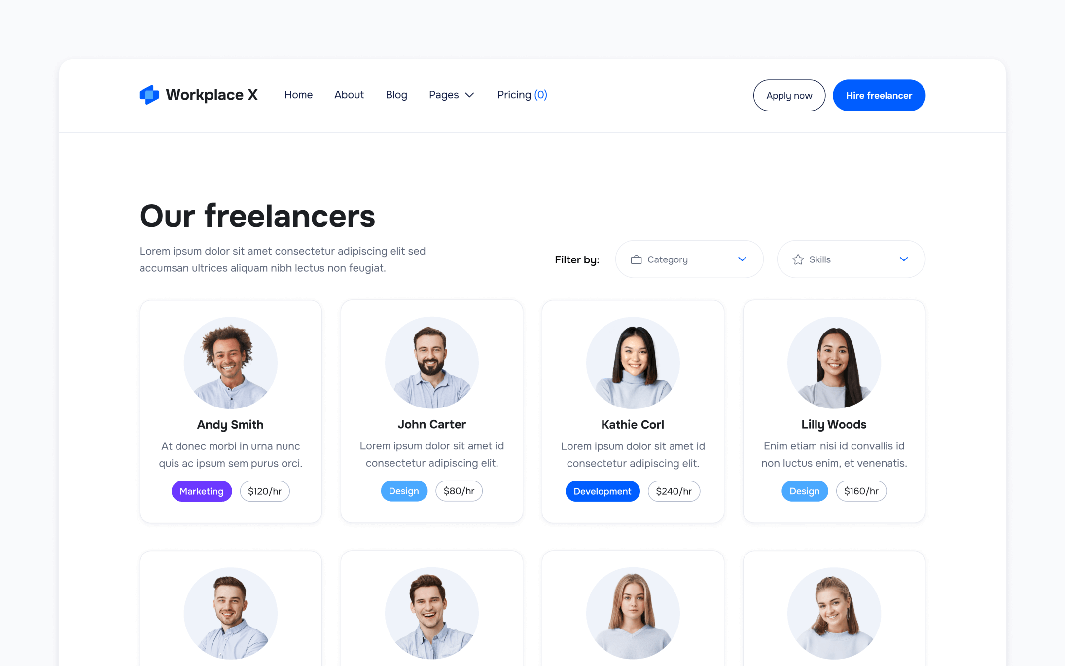 Workplace X Webflow Template