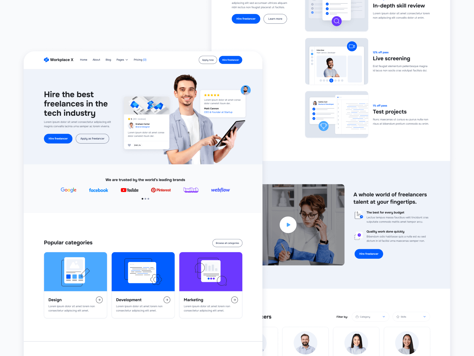 Marketplace Webflow Template