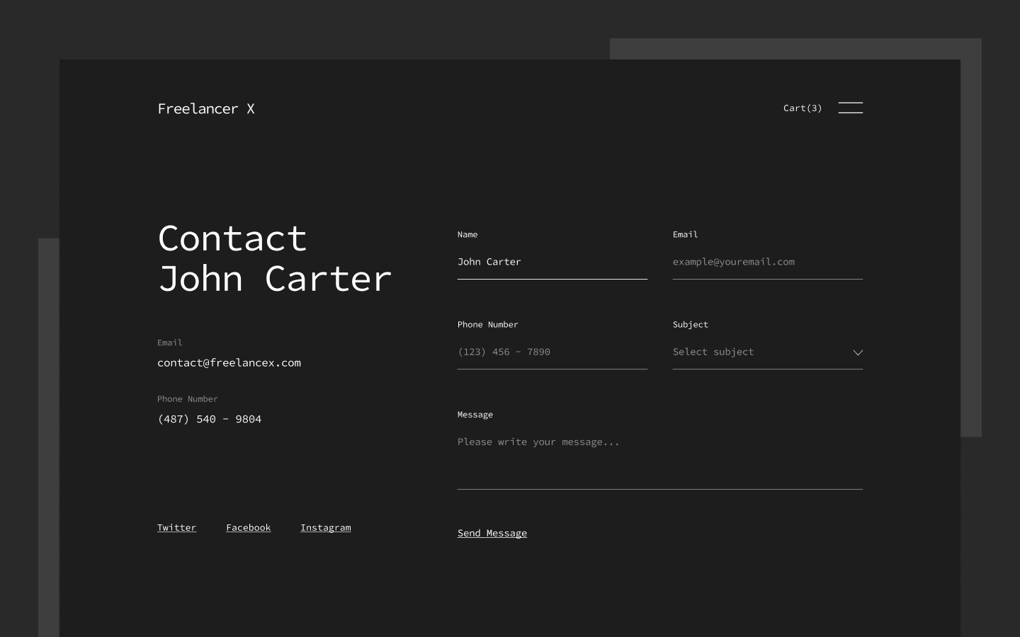 Freelancer X Webflow Template