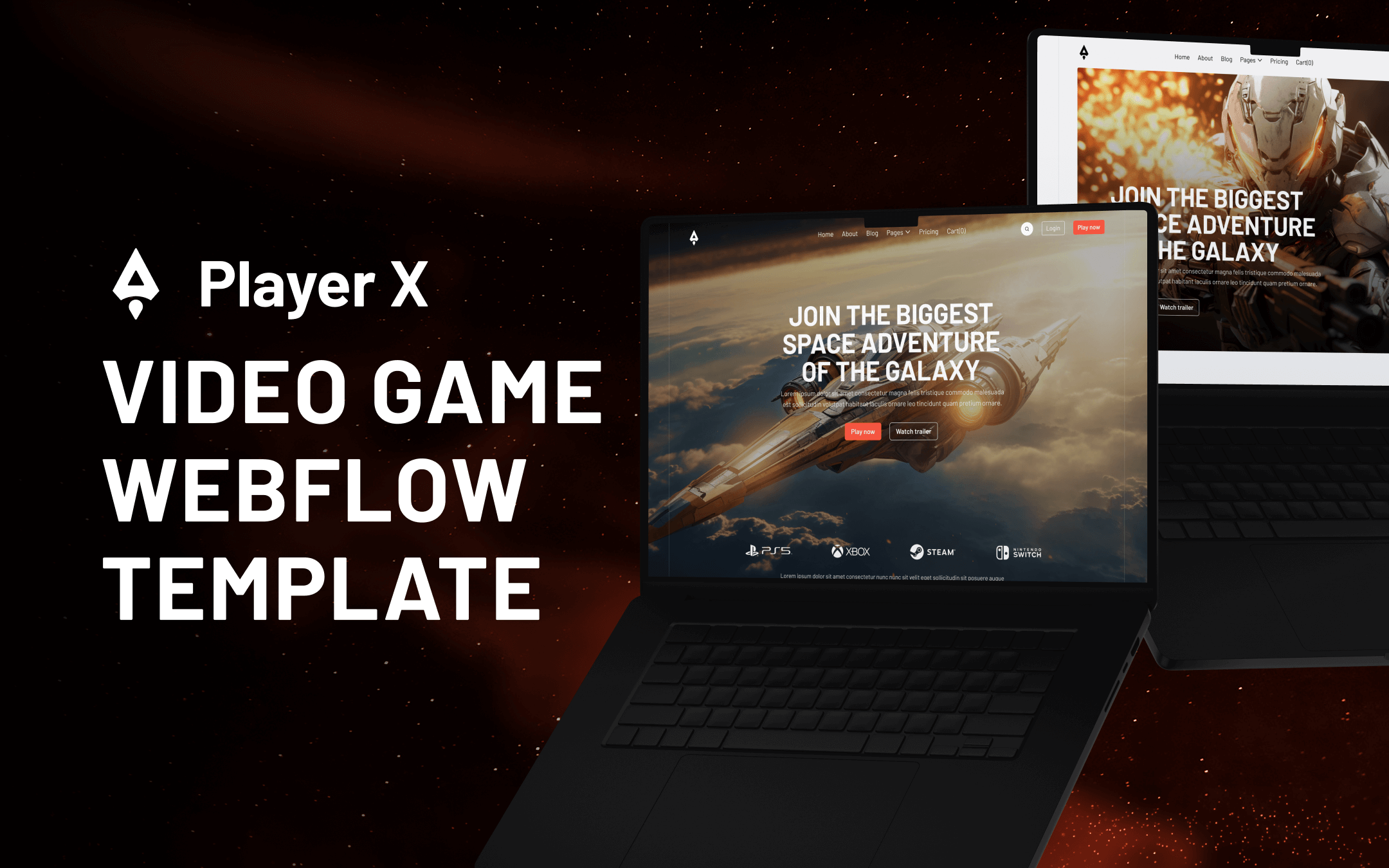 Gaming Webflow Template