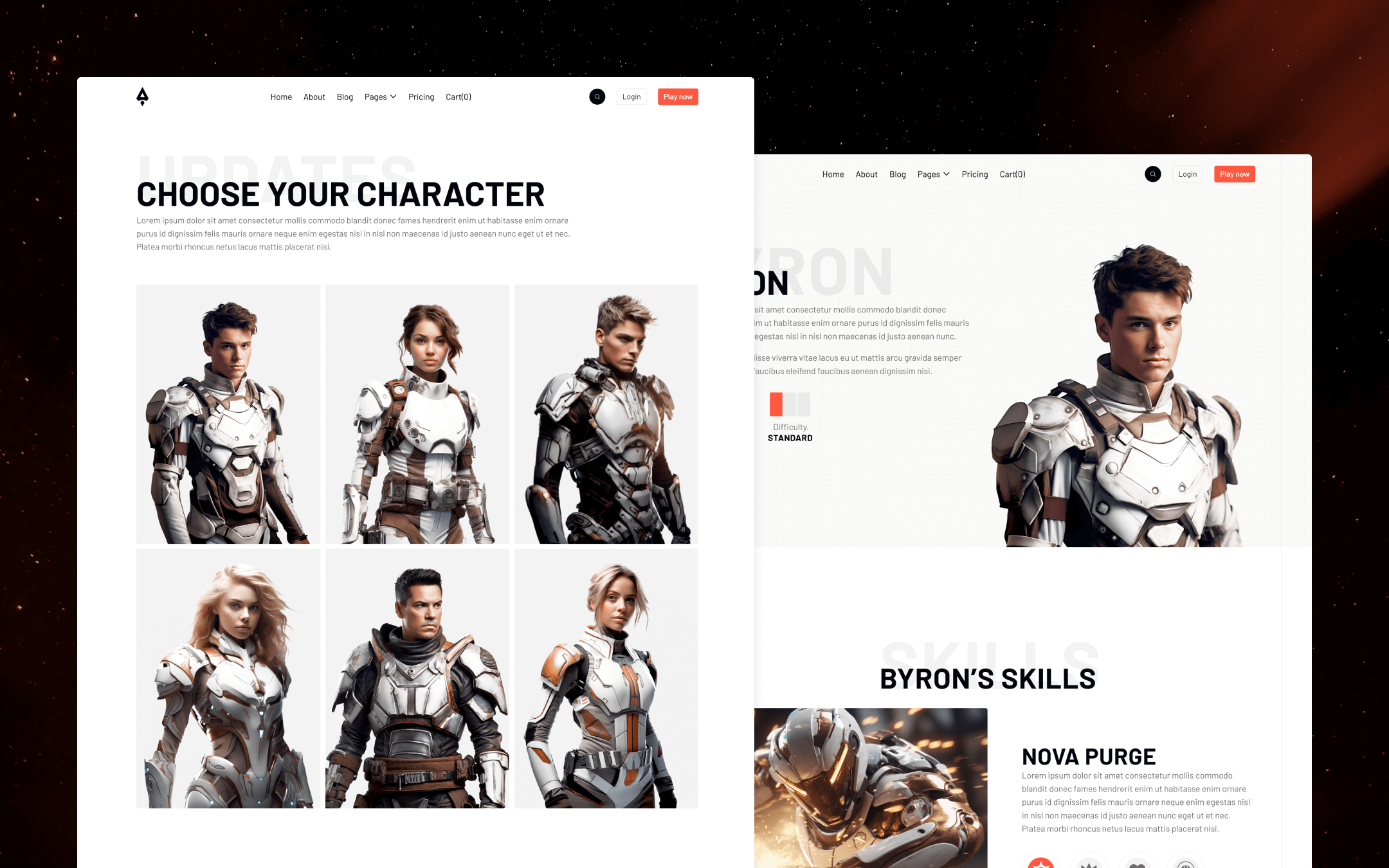 Player X Webflow Template