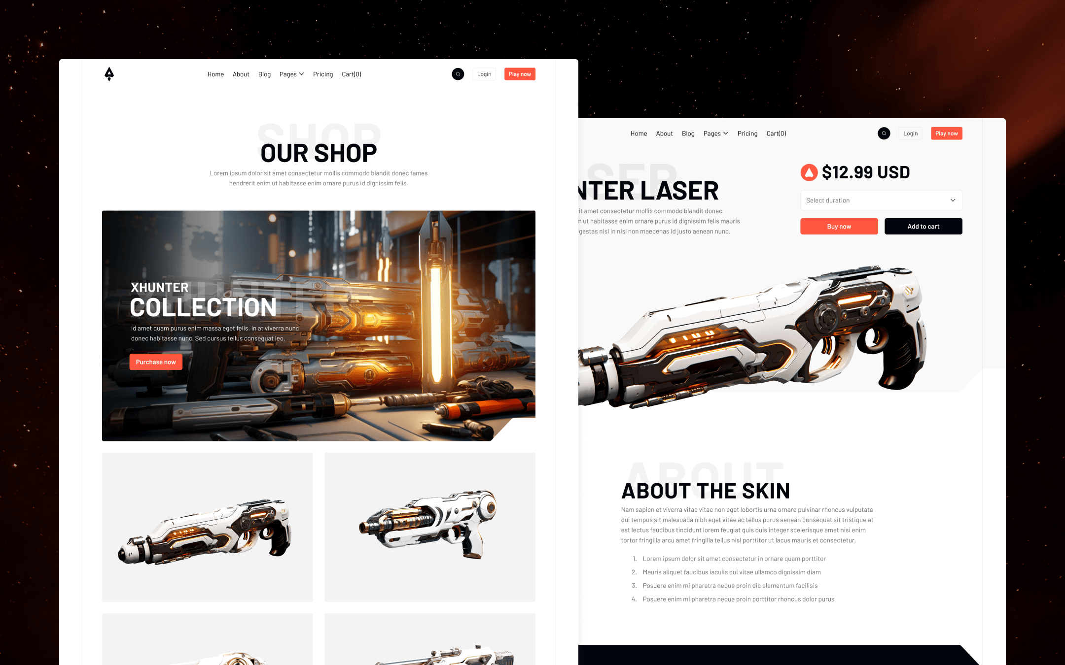 Player X Webflow Template