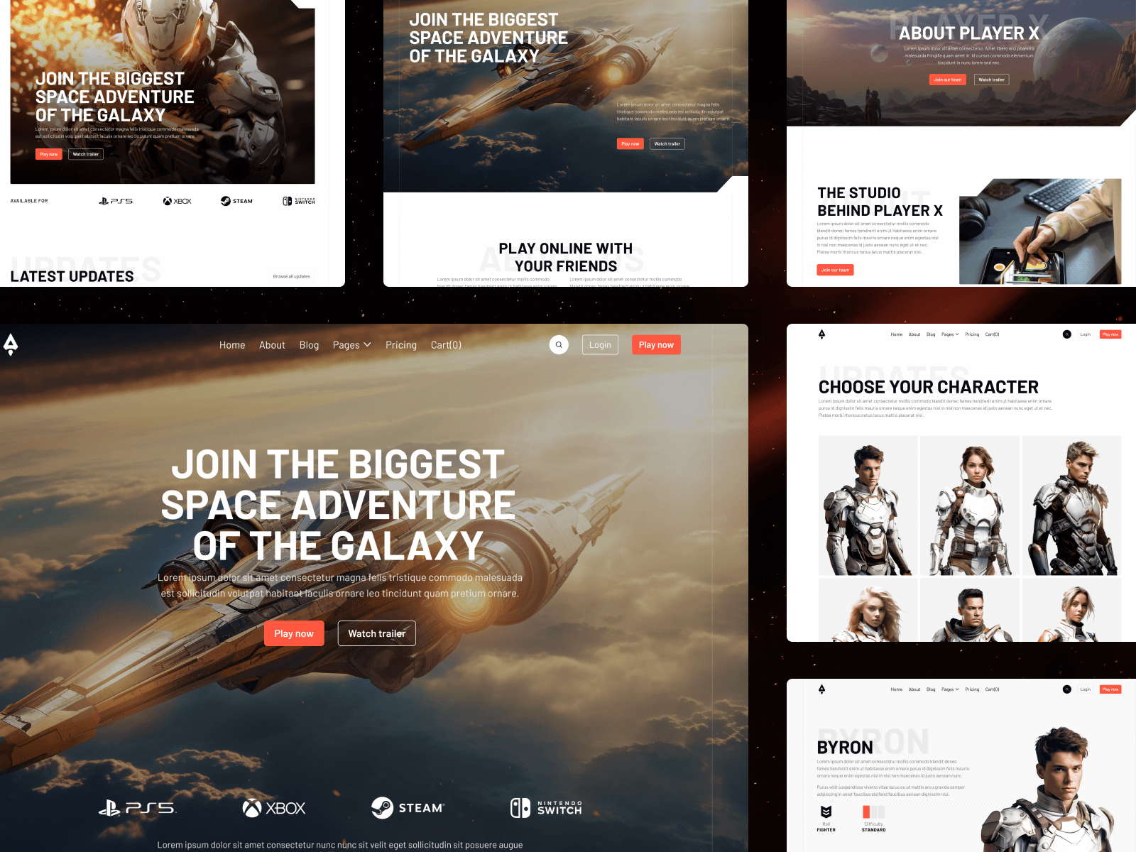 Video Game Webflow Theme