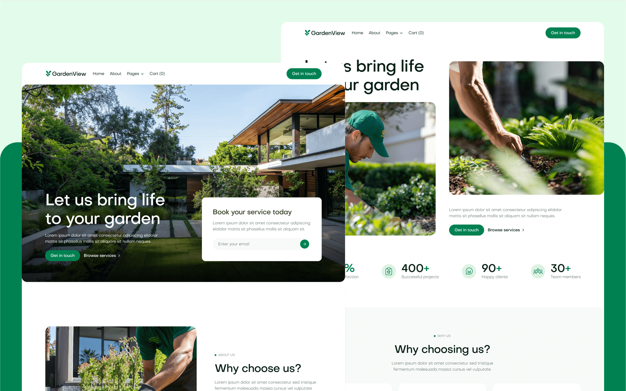 GardenView Webflow Template