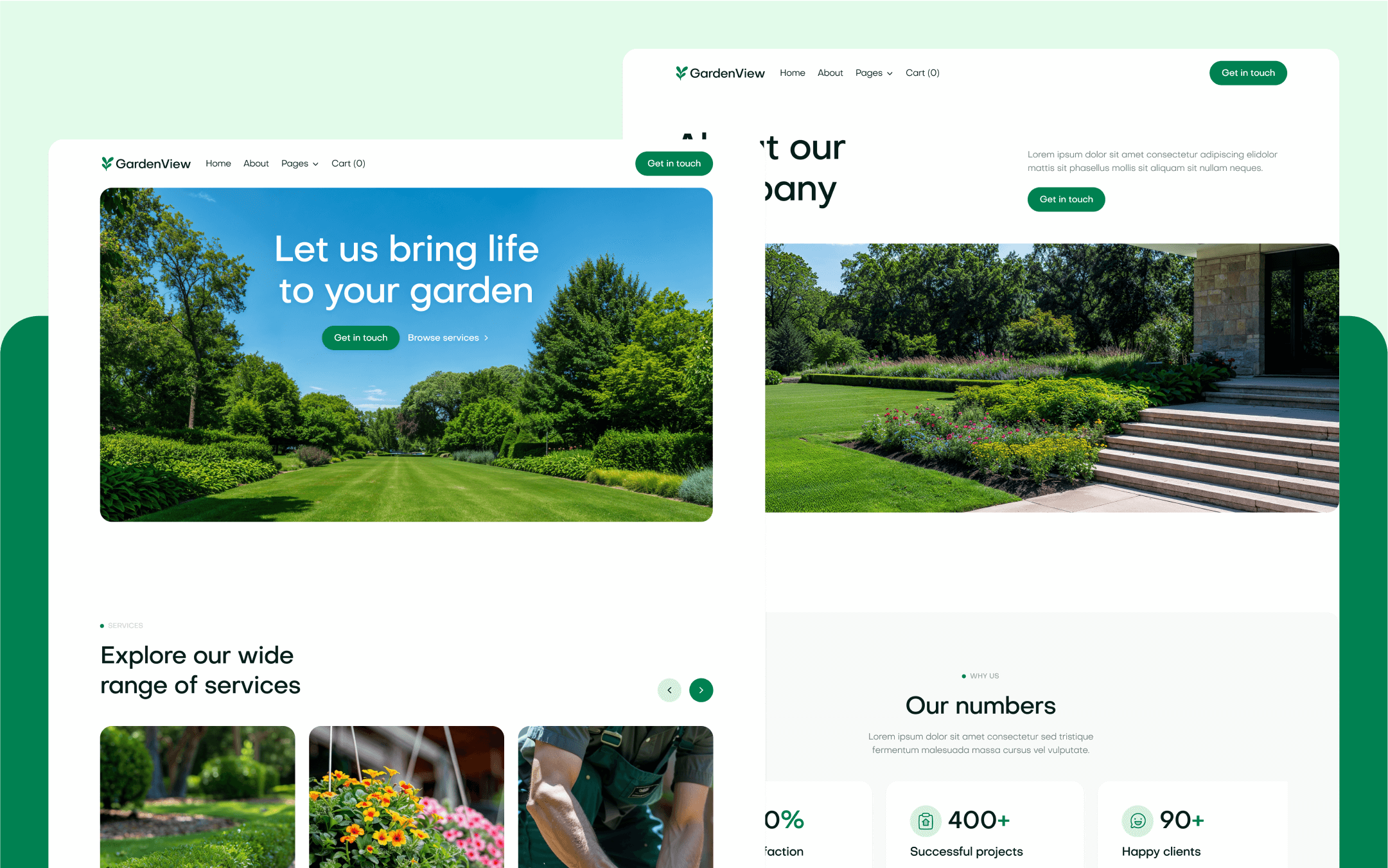 GardenView Webflow Template
