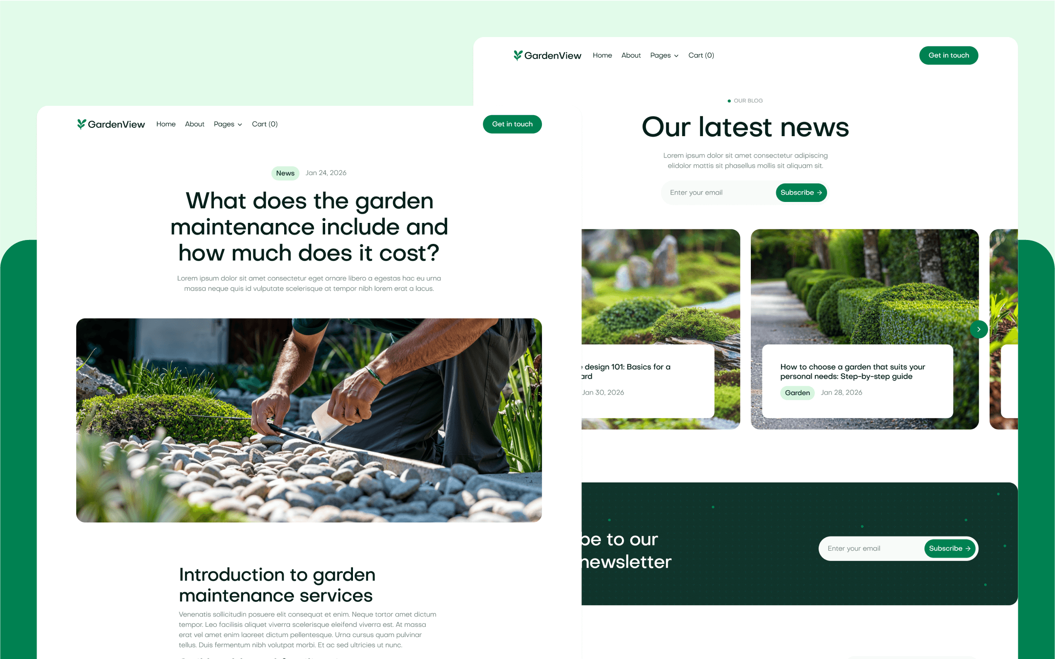 GardenView Webflow Template